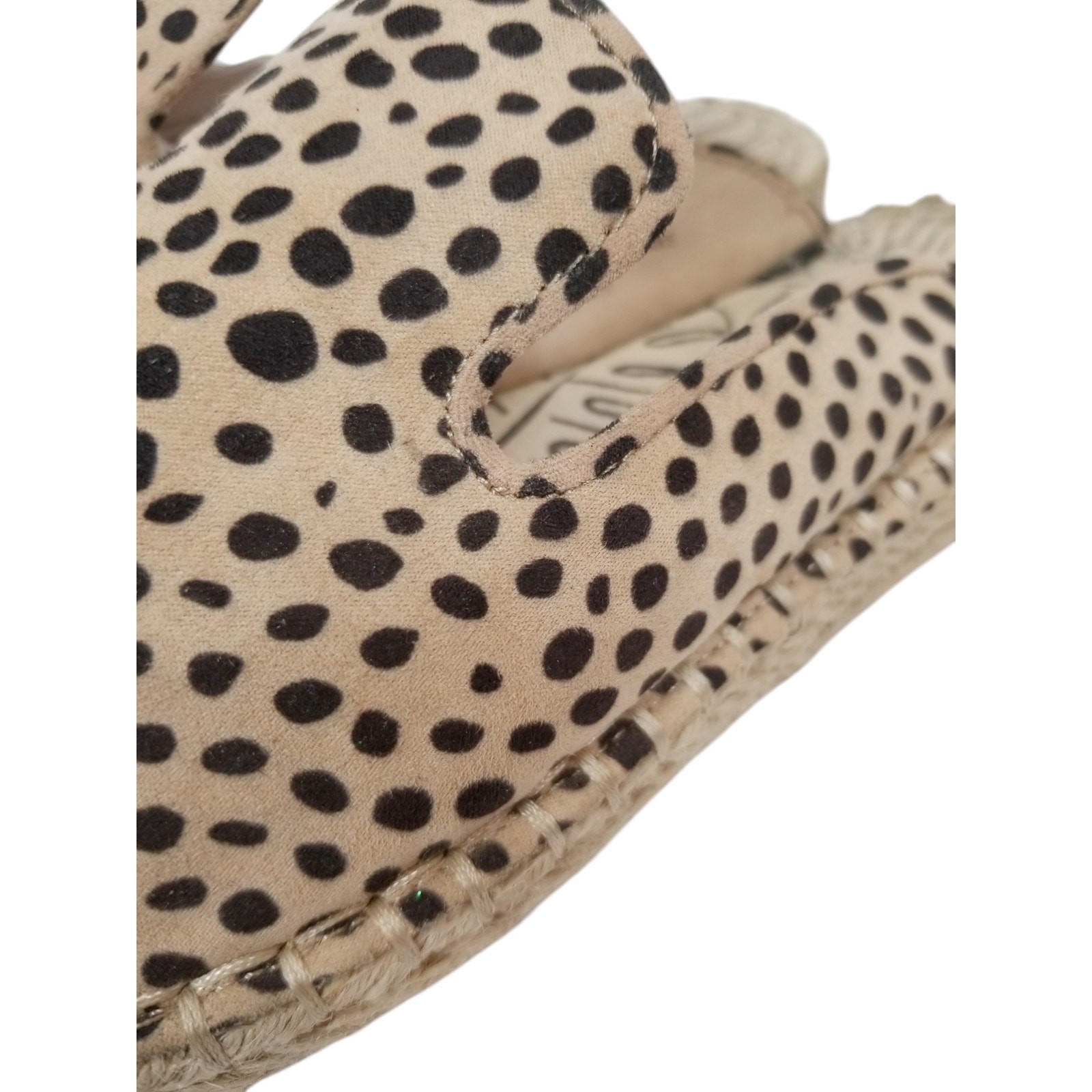 dv by Dolce Vita Women’s Animal Print Spotted Mule Espadrilles Tan Brown Size 8
