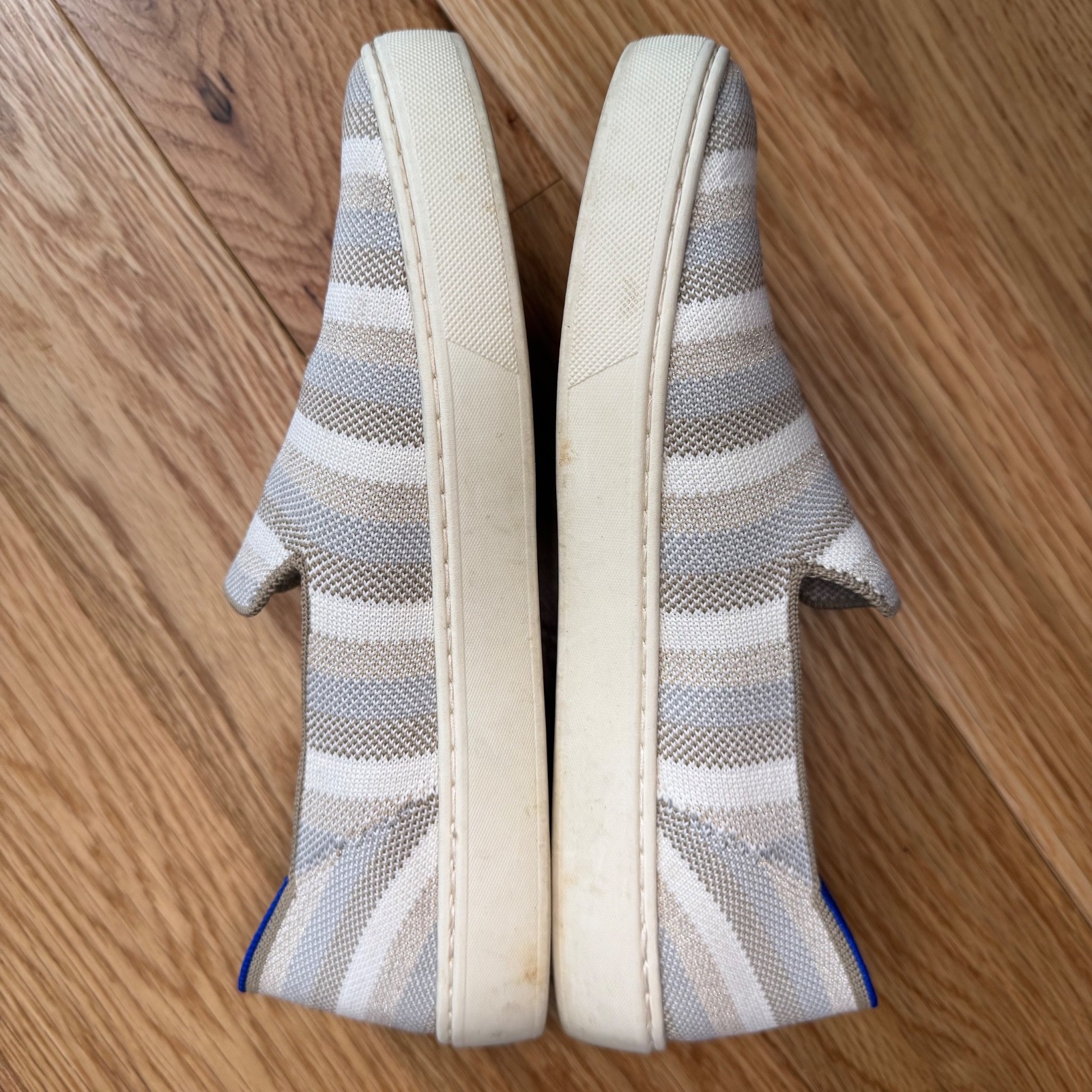 Rothy’s The Original Sneaker Striped Slip-On Sneakers Boat Shoes, Women’s 8.5