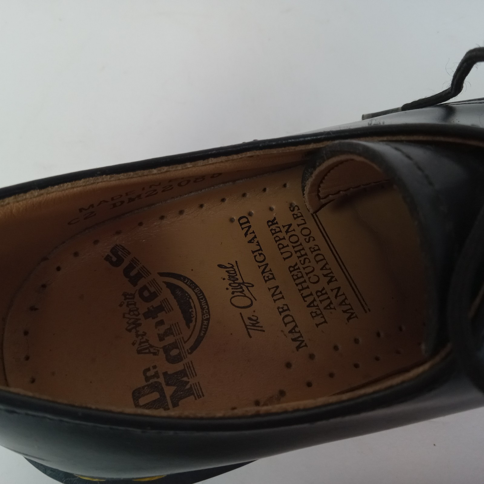 Dr Martens Size 4 US Woman 2 UK Made in England Black Shoes C2 DM22085 Leather
