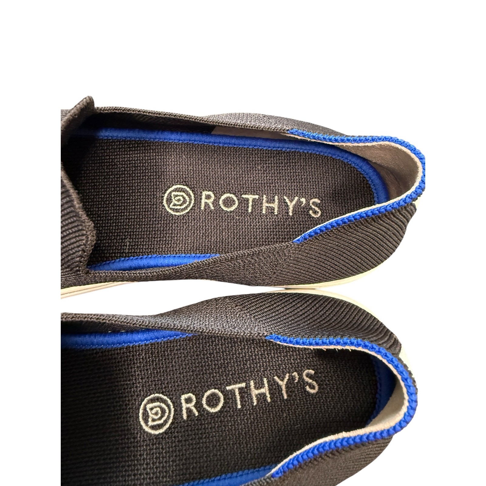 Rothy’s Black Women’s Classic Basic Casual Slip On Sneaker Shoes Size 8 1/2