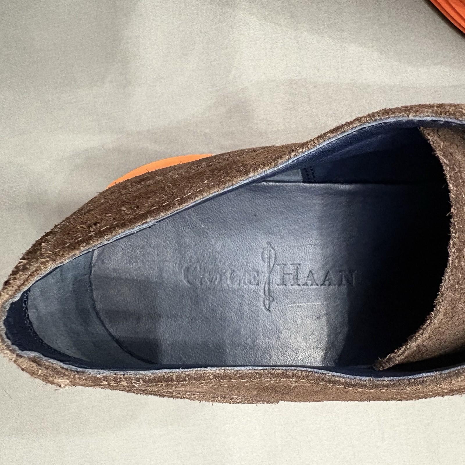 Cole Haan Men’s Brown Shoes Lunargrand Suede Wingtip Oxfords Dress 9.5M C11097