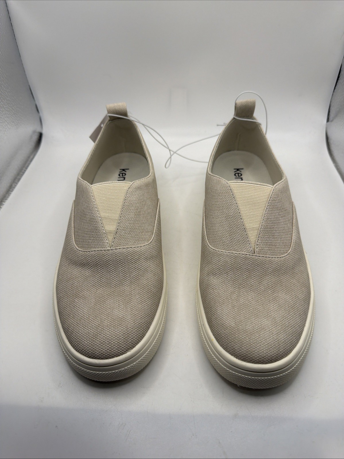 Kensie Ladies Size 6 Salia Beige Slip On Loafers. Easy On And Flexible.