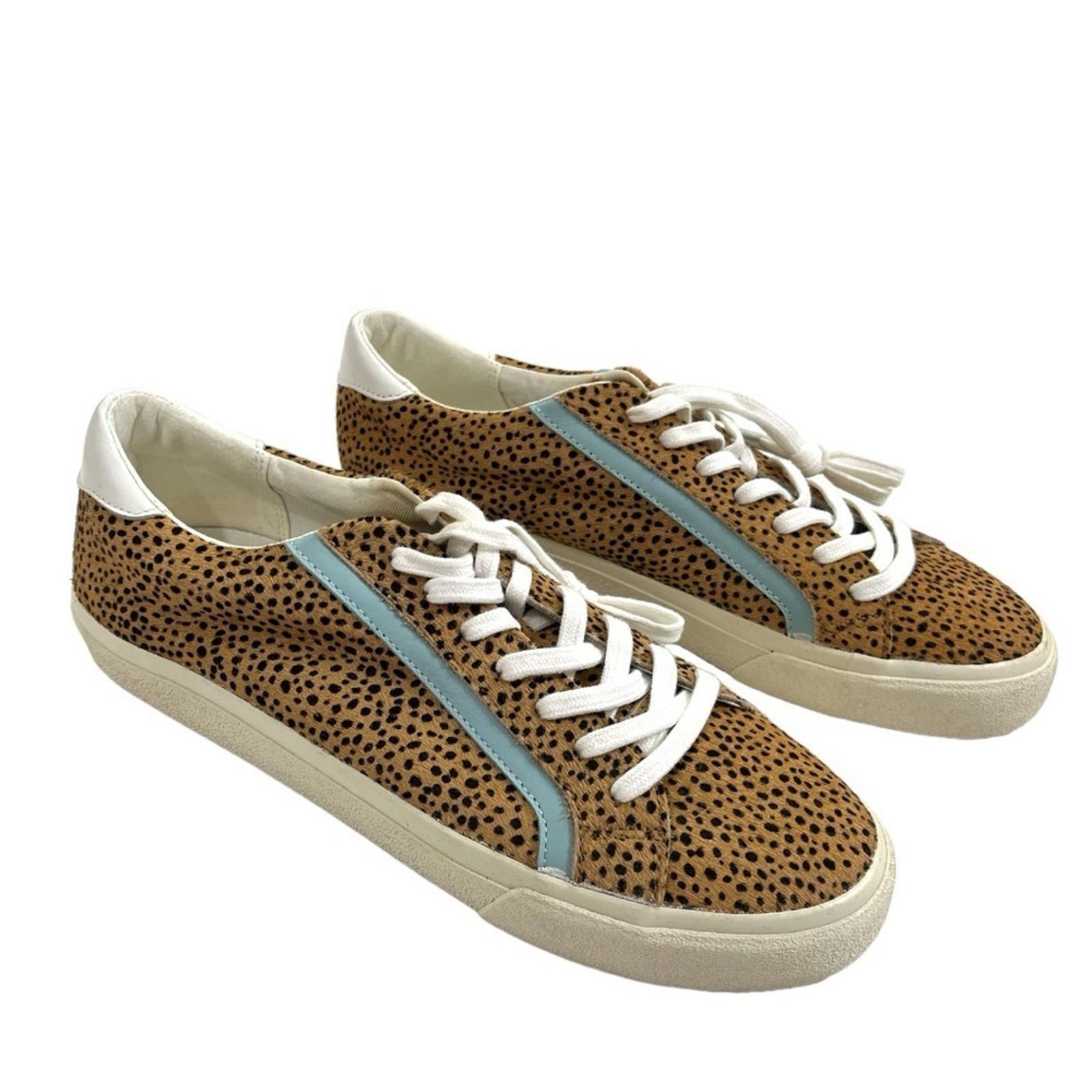 Madewell Sidewalk Low-Top Sneakers in Spotted Calf Hair size 12