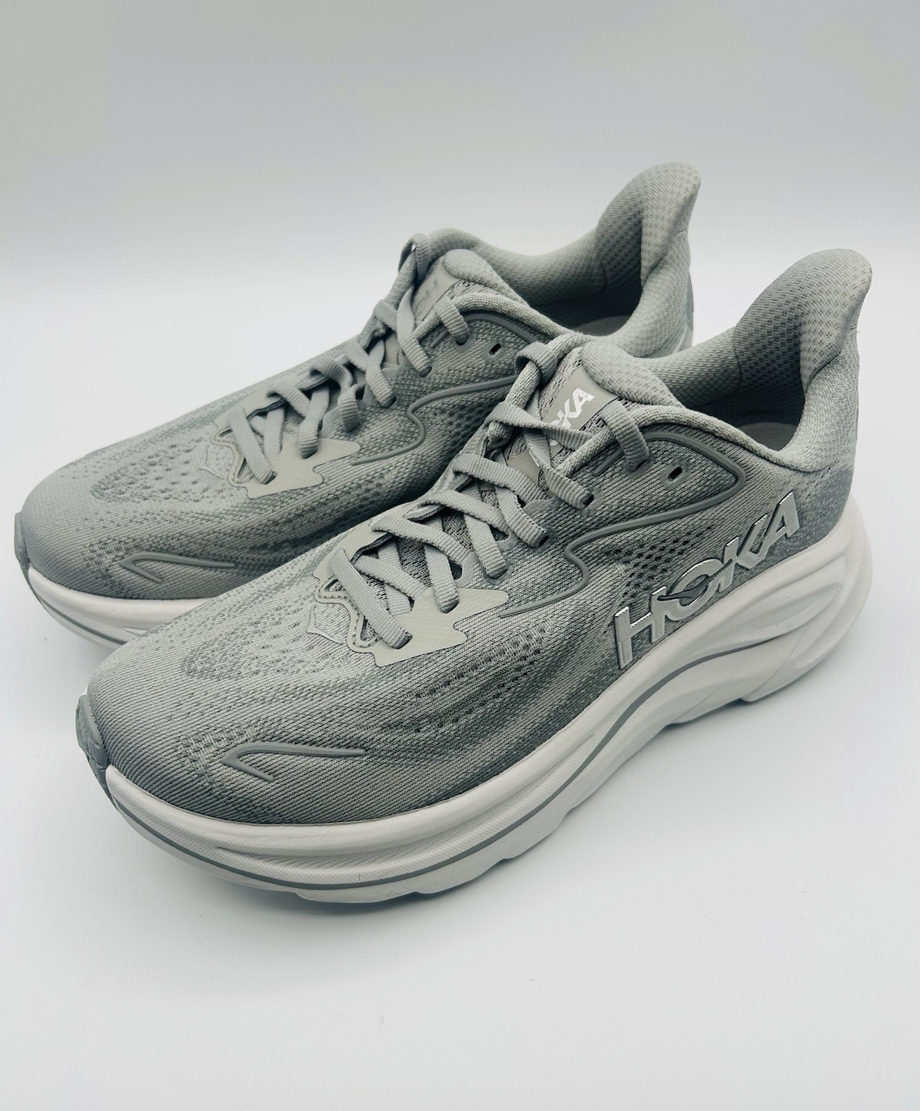 NEW Hoka One One Clifton 10 Stellar Grey Galactic 1162031 SRYG Women’s Size 9