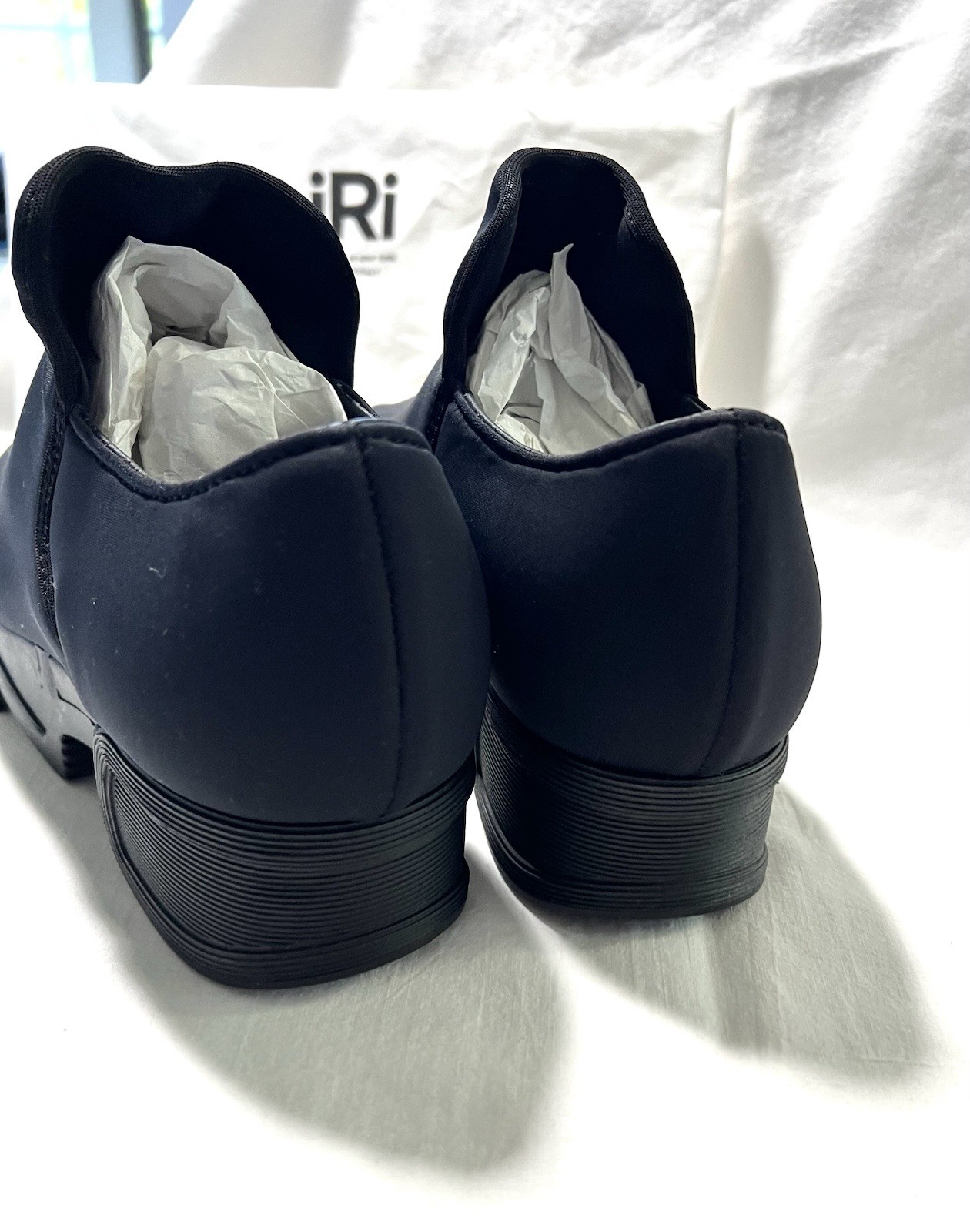 Iri NYC Sneaker Blk Neoprene Slip-On Platform Shoes US 7.5