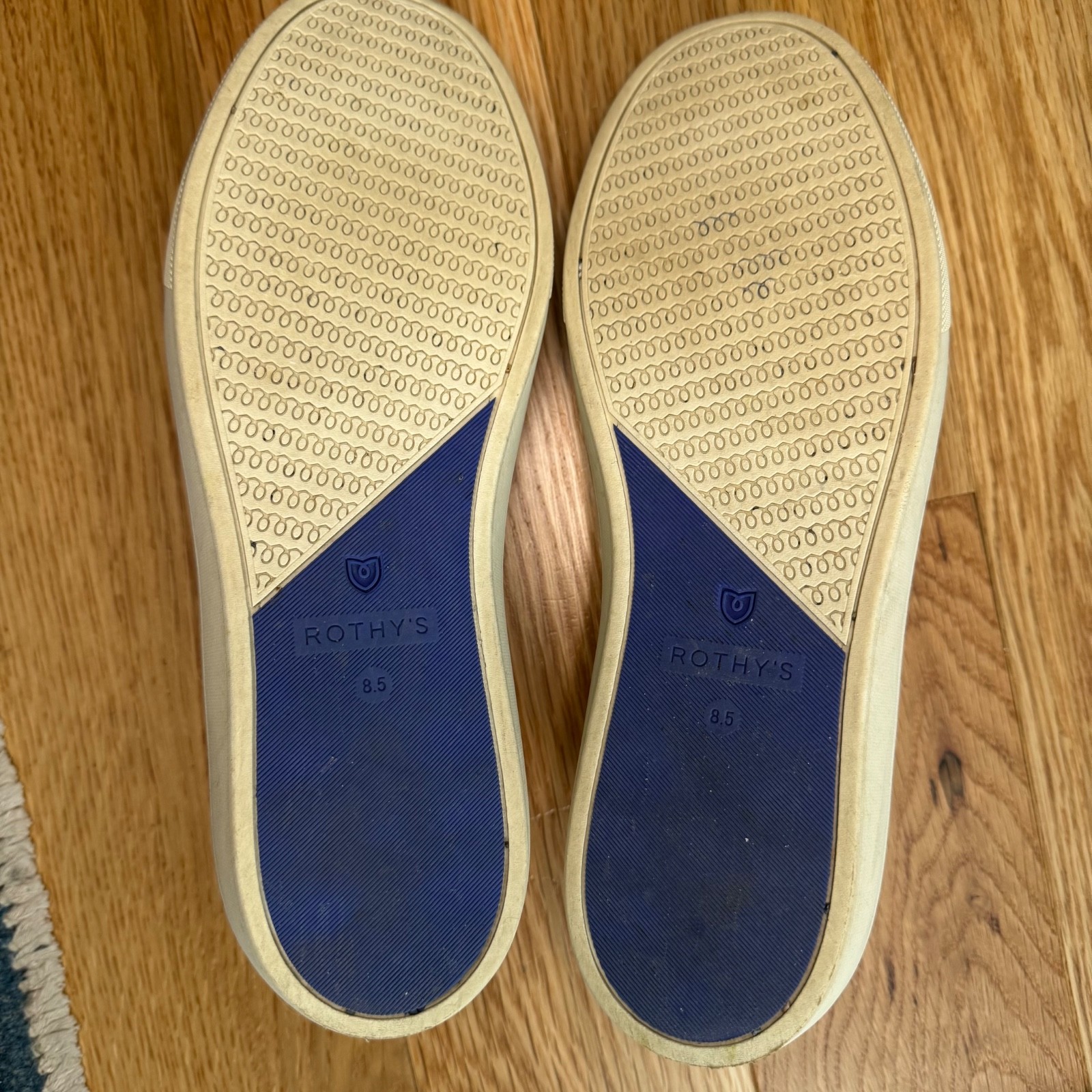 Rothy’s The Original Sneaker Striped Slip-On Sneakers Boat Shoes, Women’s 8.5
