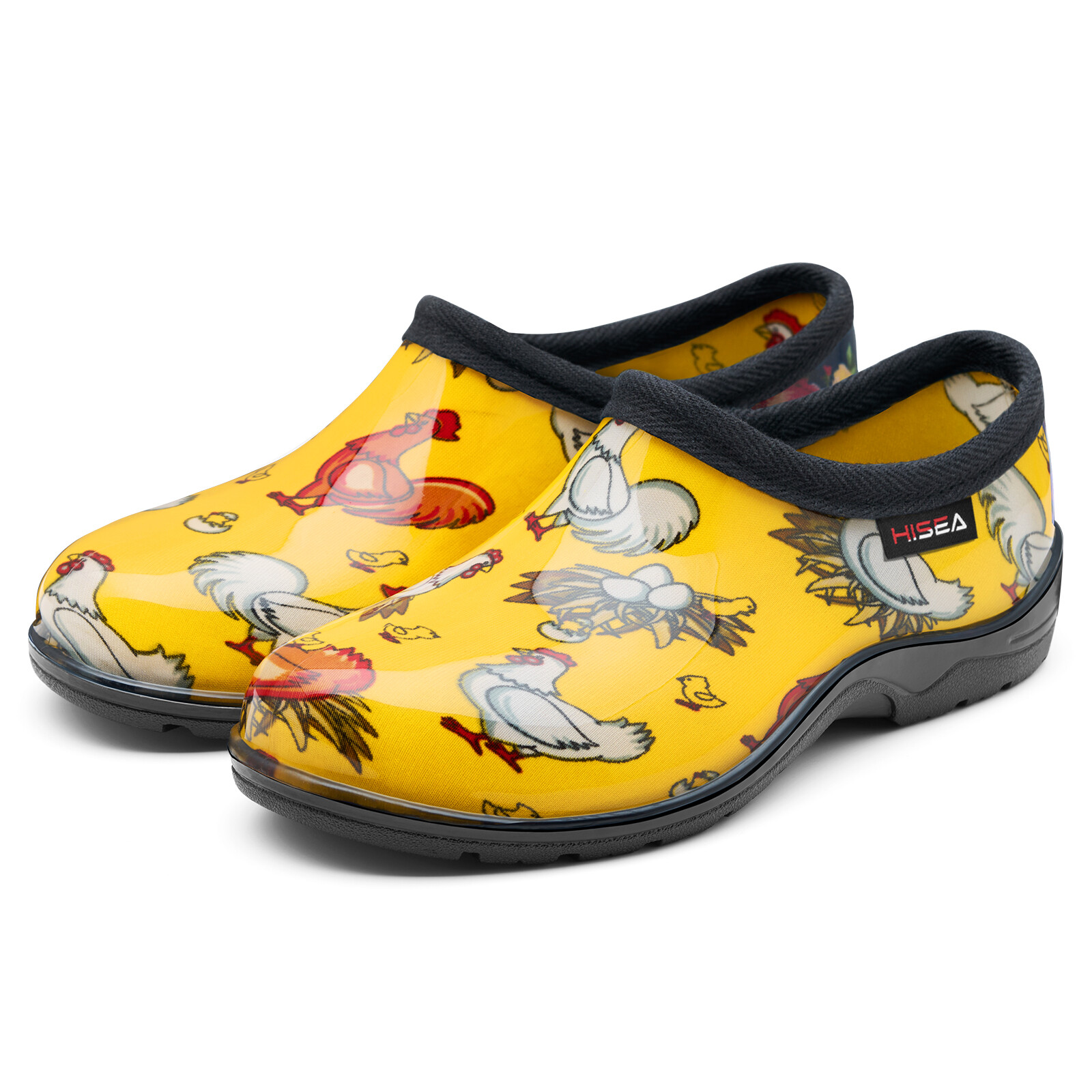 HISEA Women Slip-On Garden Shoes Waterproof Rain Work Clogs Nurse Walking Shoes