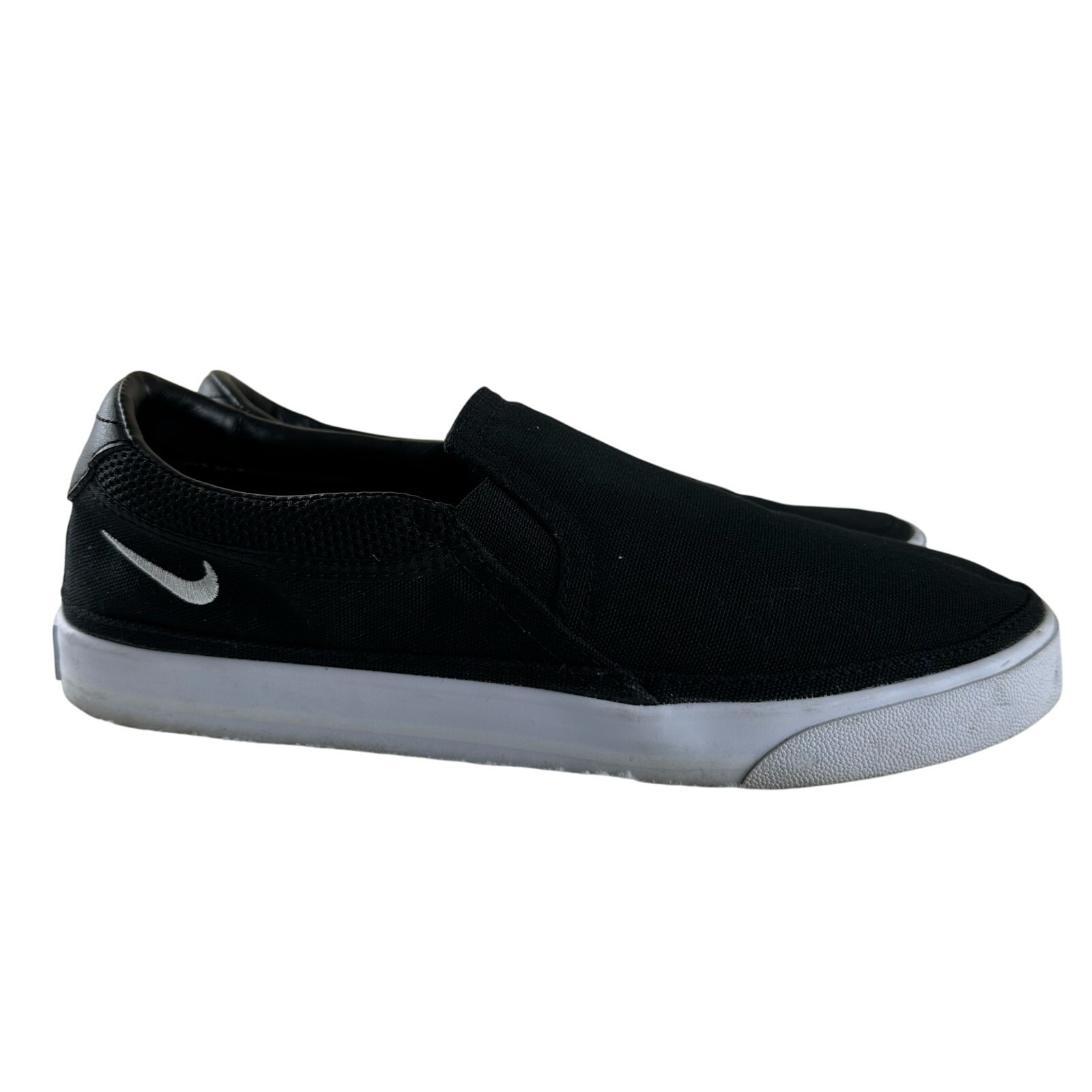Nike Black Slip-On Skater Shoes Minimal Streetwear US 9.5