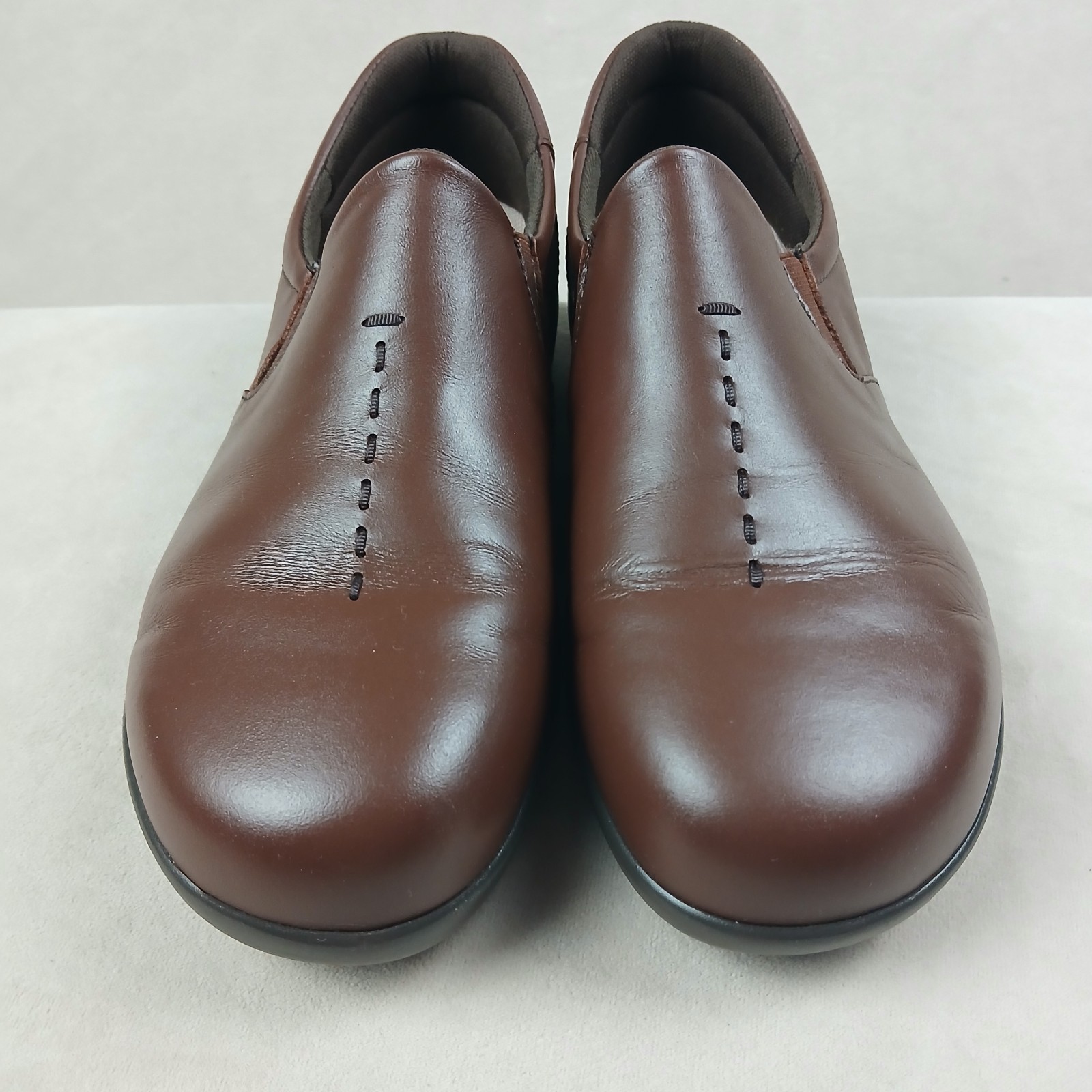 SAS VIVA Tripad Comfort Shoes Womens Brown Leather Slip On Size 7