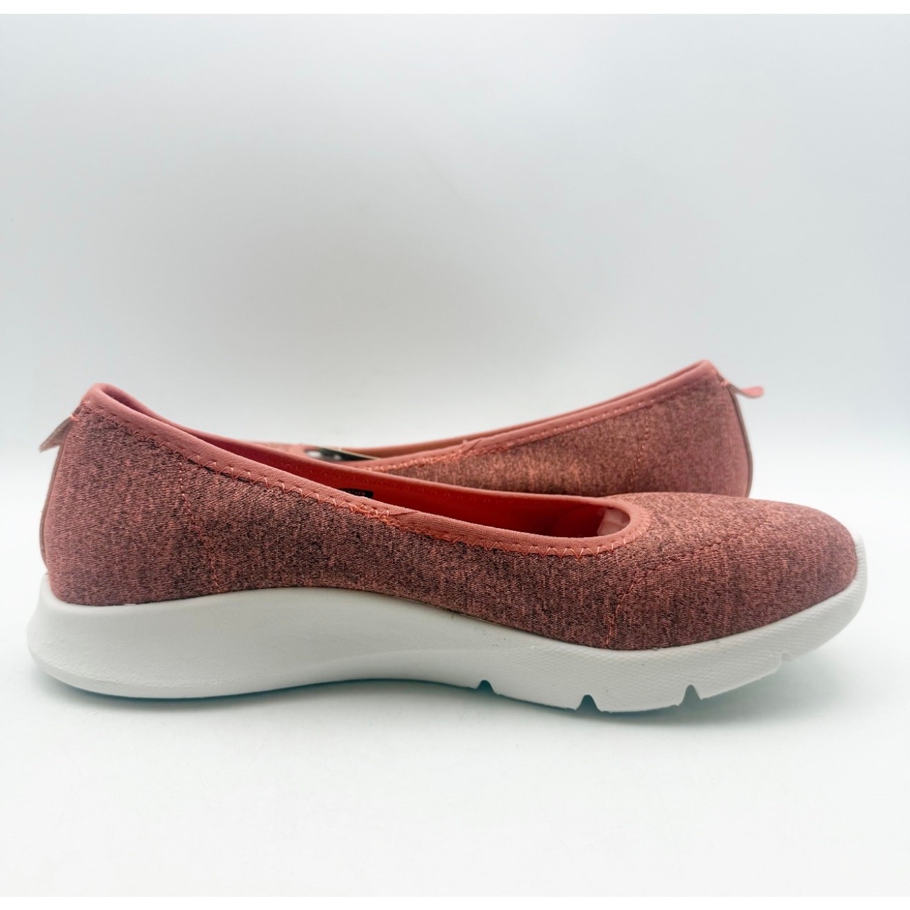Spenco Womens Daily Stretch Jersey Slip-On Shoes Size 8 Red Terra Cotta NIB