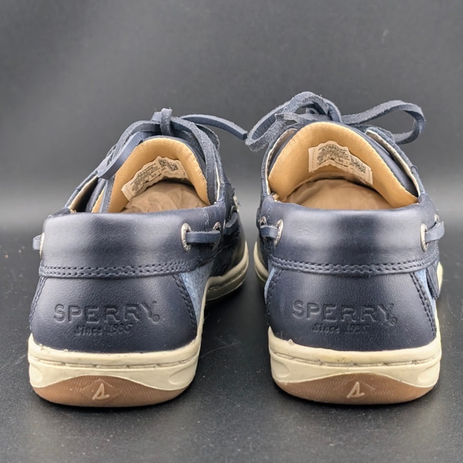 Sperry Women’s Size 5.5 / Kid’s Size 4 Koifish Navy Leather Boat Shoe NIB