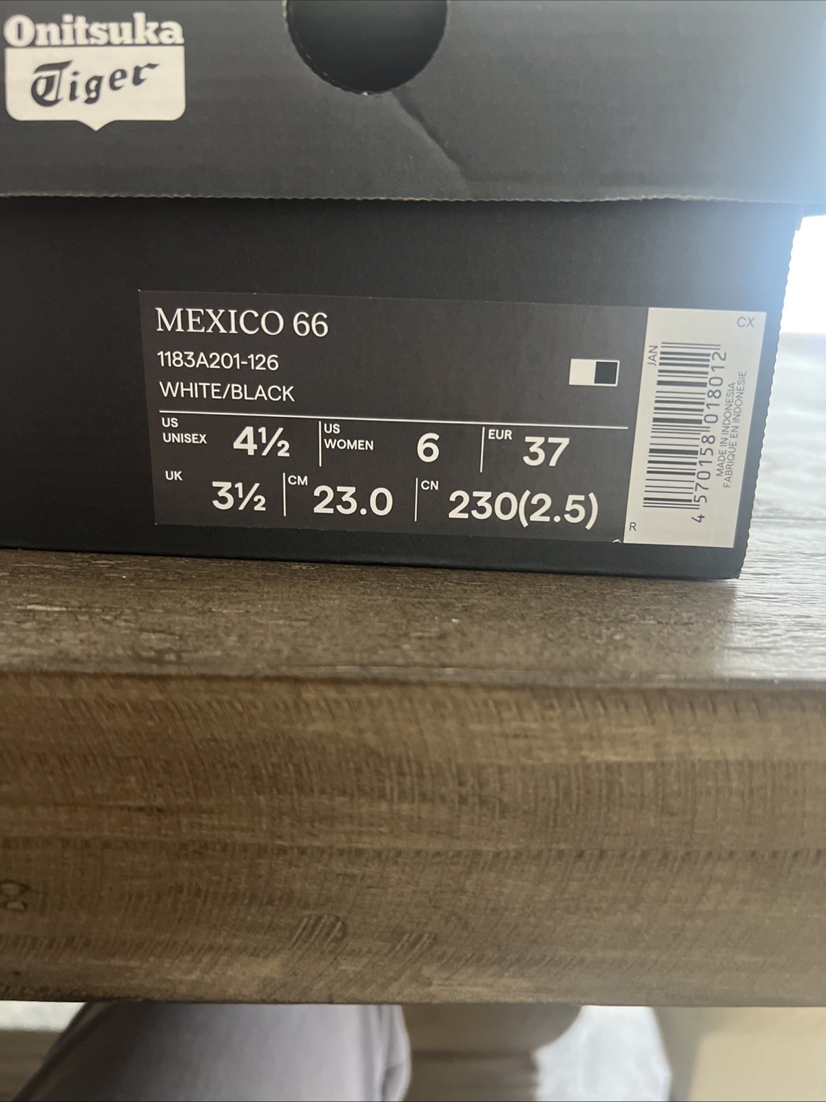 Onitsuka Tiger Mexico 66 White/Black Women’s US 6