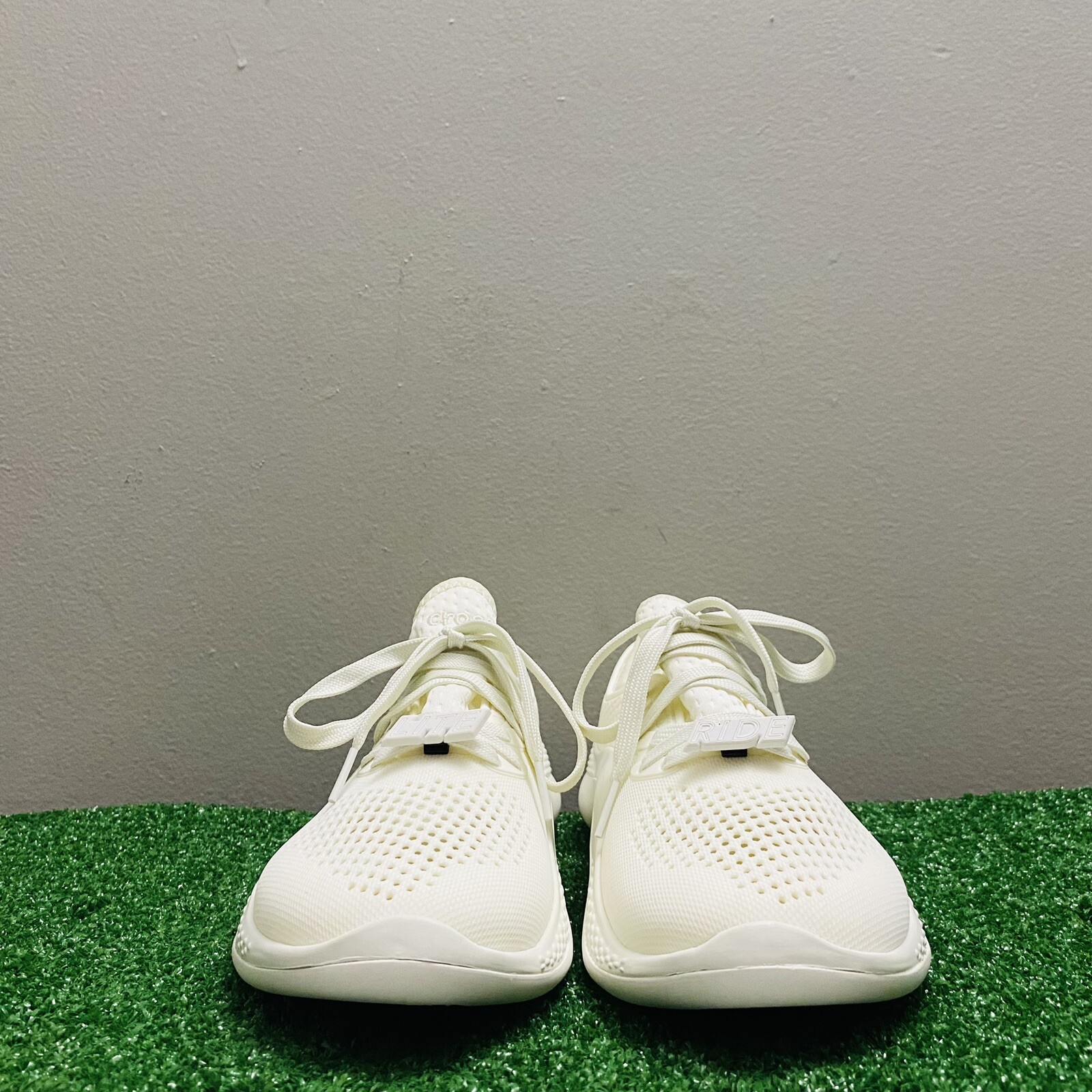 CROCS Women’s Sneakers – LiteRide 360 Pacer Lace Up Shoes 206705 White Size 10