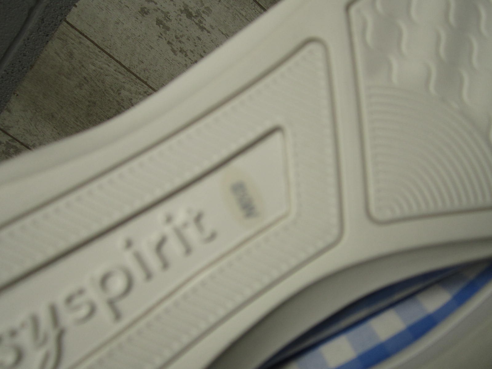 Easy Spirit Womens Blue White Check Cloth Comfort Shoes Size 8.5 W