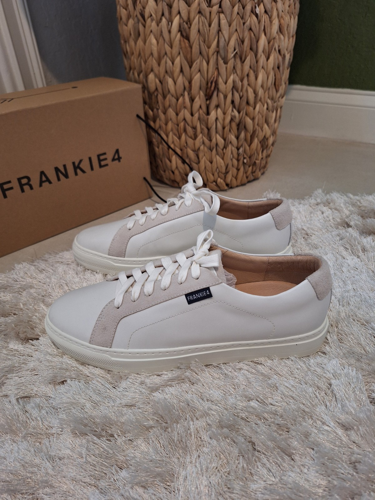 Frankie4 Mim III 111 White Sneaker New Size 12 43 Leather Suede