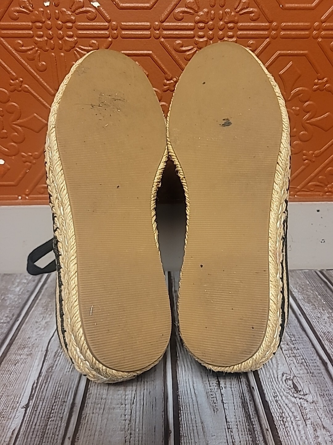 Woman’s Alice + Olivia Rory Espadrille Shoes Striped Lace Up Platform Shoes 9.5
