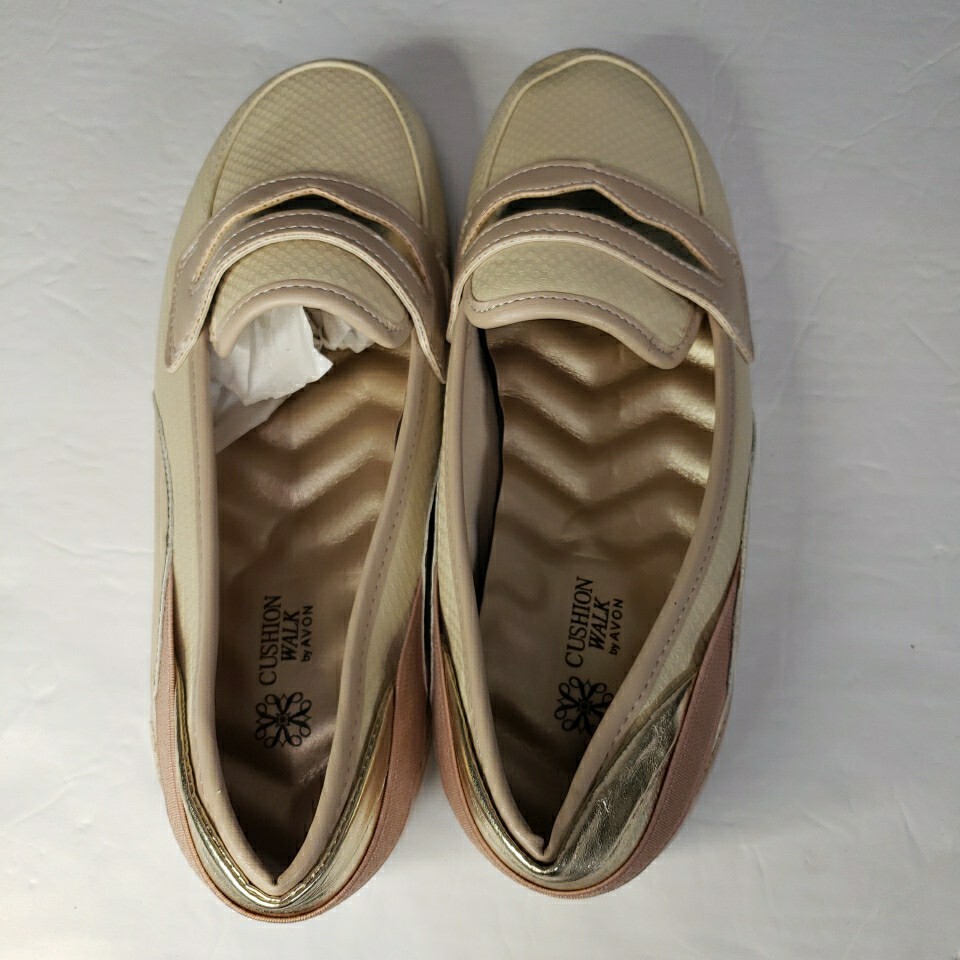 Avon Venus Cushion Walk Metallic Loafer Womens 7 Shoes New