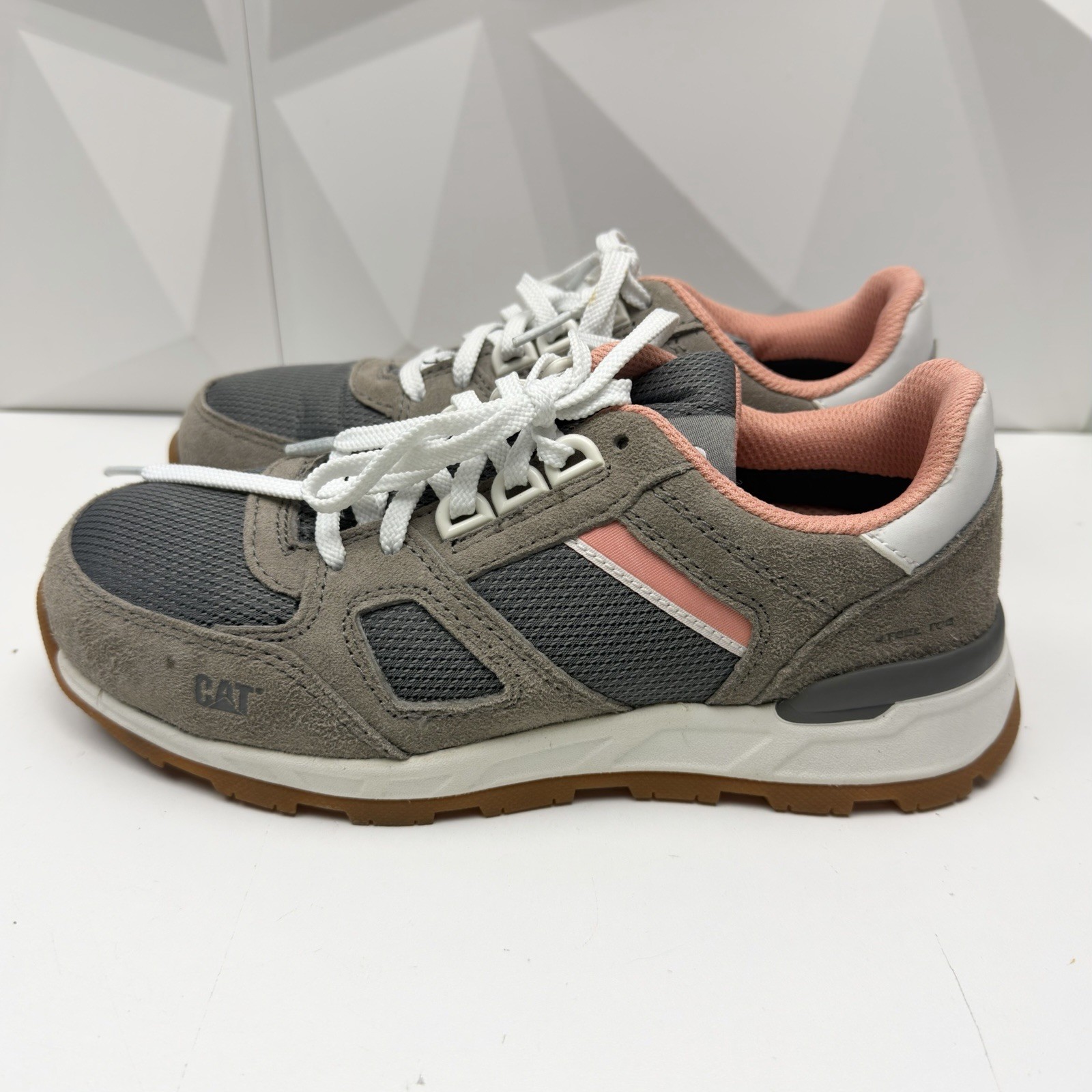 Size 6 EU37 Women’s CAT Woodward ST P91013 Steel Toe Cloudburst Lace Up Shoes
