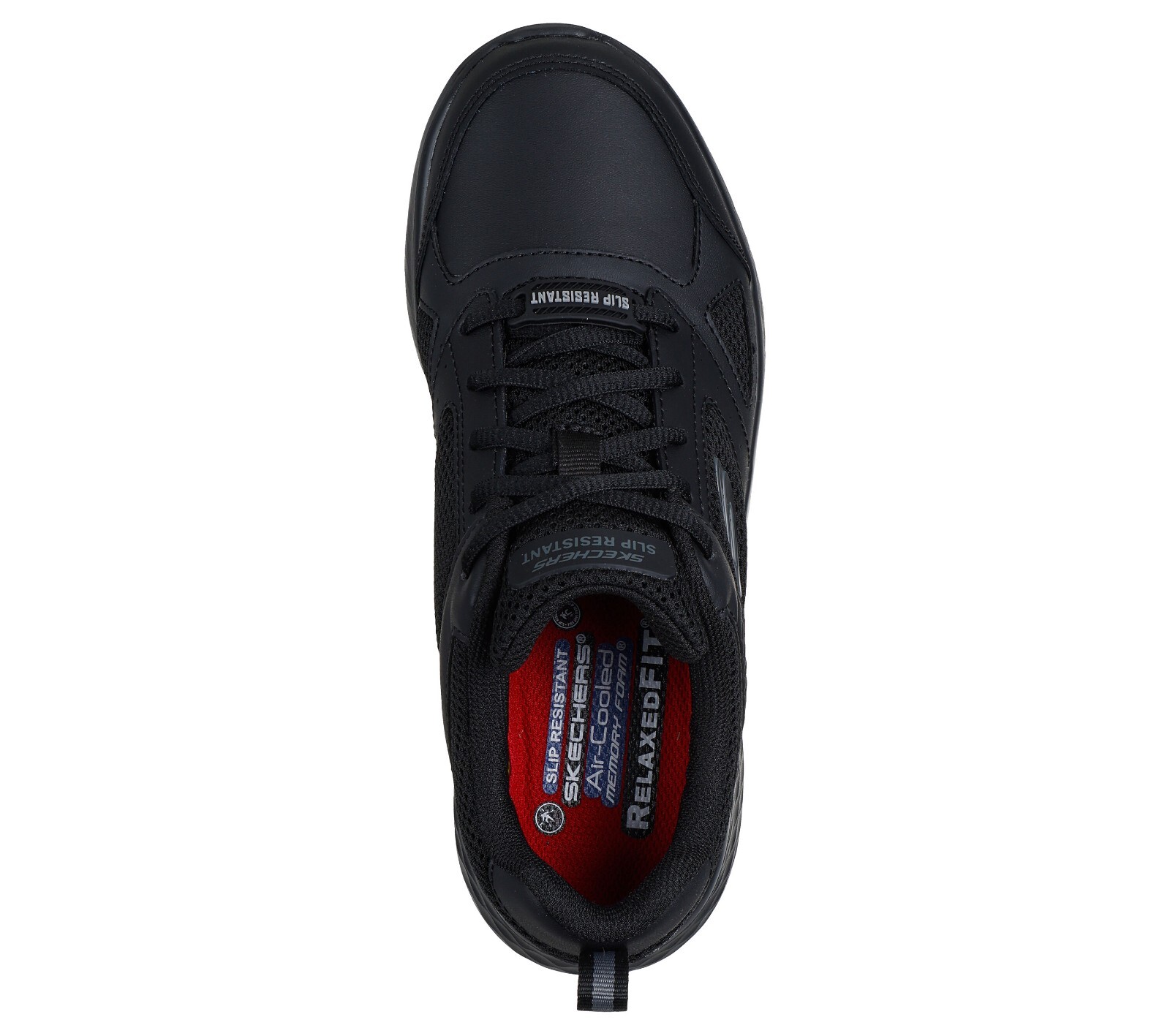 Black Womens Skechers Shoes Work Slip Resistant Electrical Hazard Mesh 108206