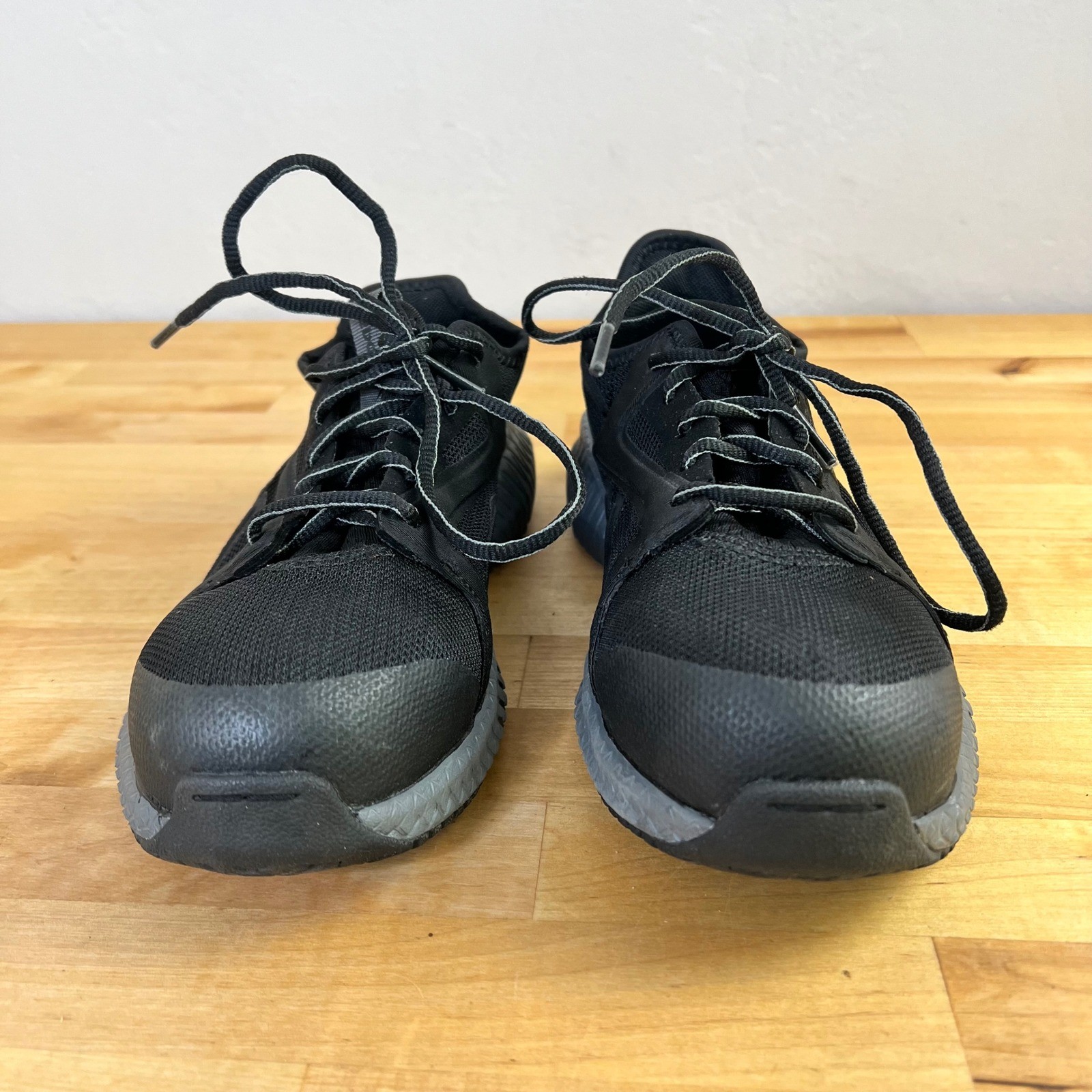 Reebok Flexagon 3.0 Work Shoes Black Composite Toe Safety Sneaker Ws 6 NO INSOLE