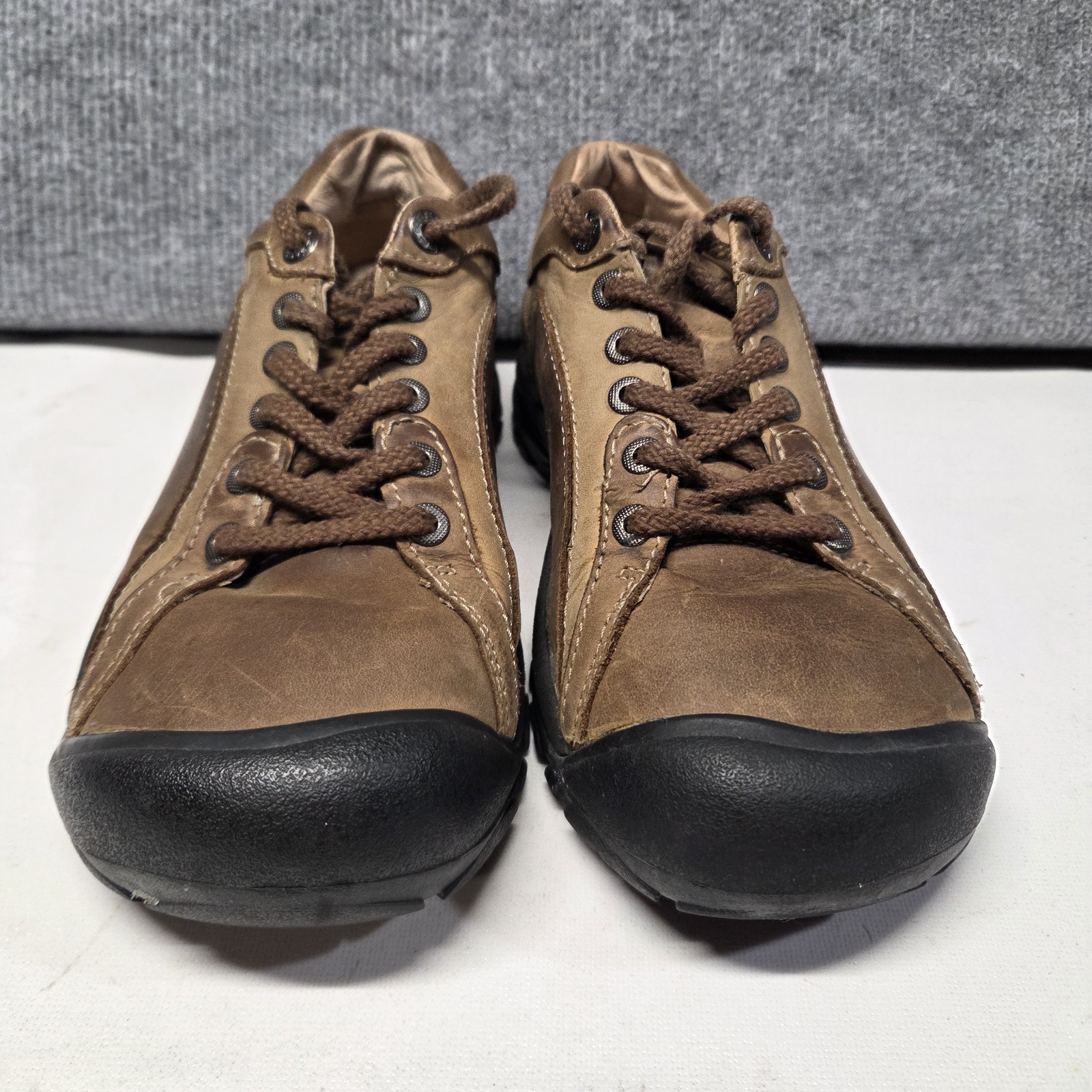 Keen Presidio Shoes Women’s 7 Brown Leather Comfort Walking Hiking Sneakers