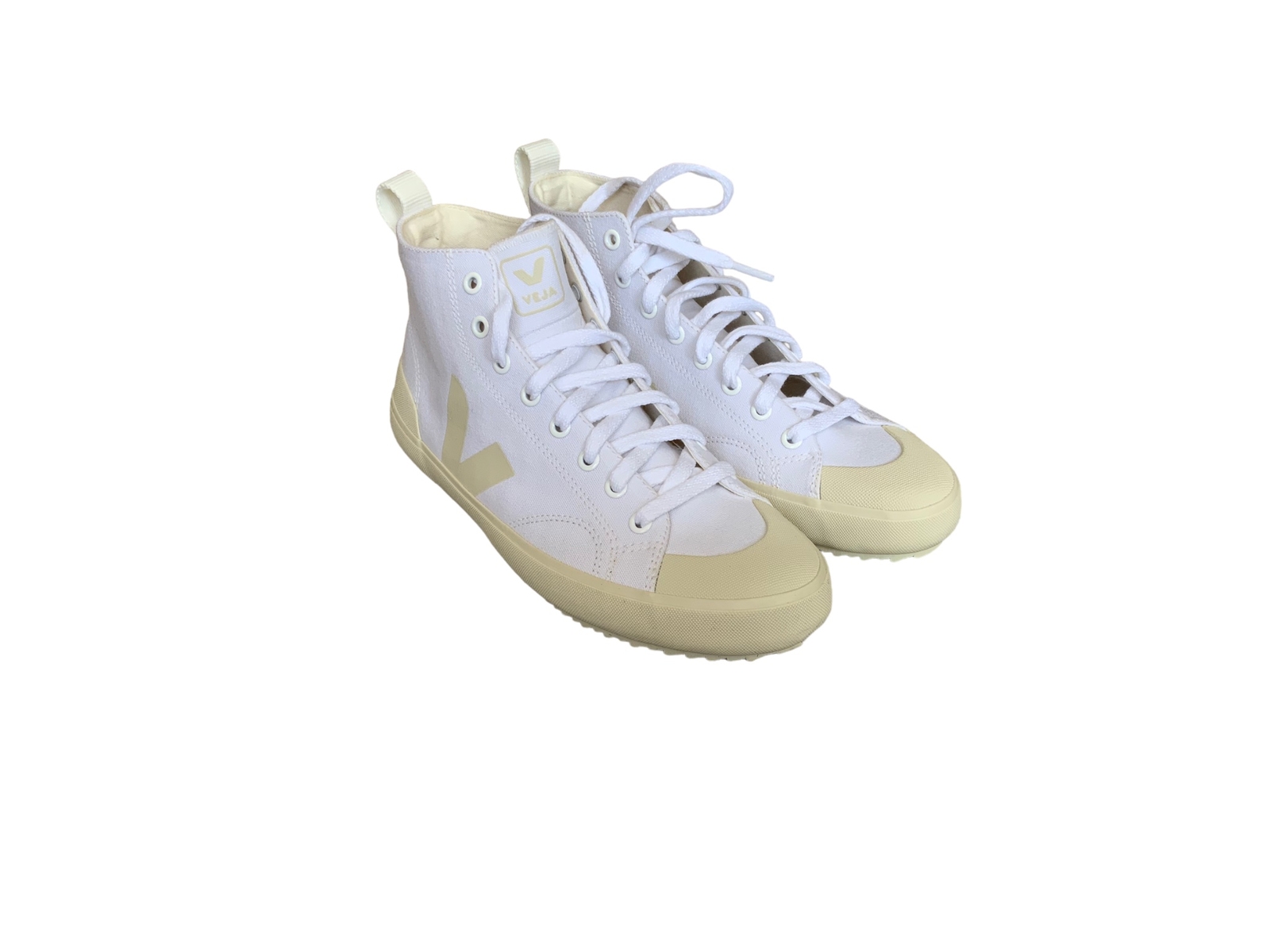 BRAND NEW – Women’s Veja Nova HT Canvas Sneakers White/Pierre-US6/EU37 -MSRP$120