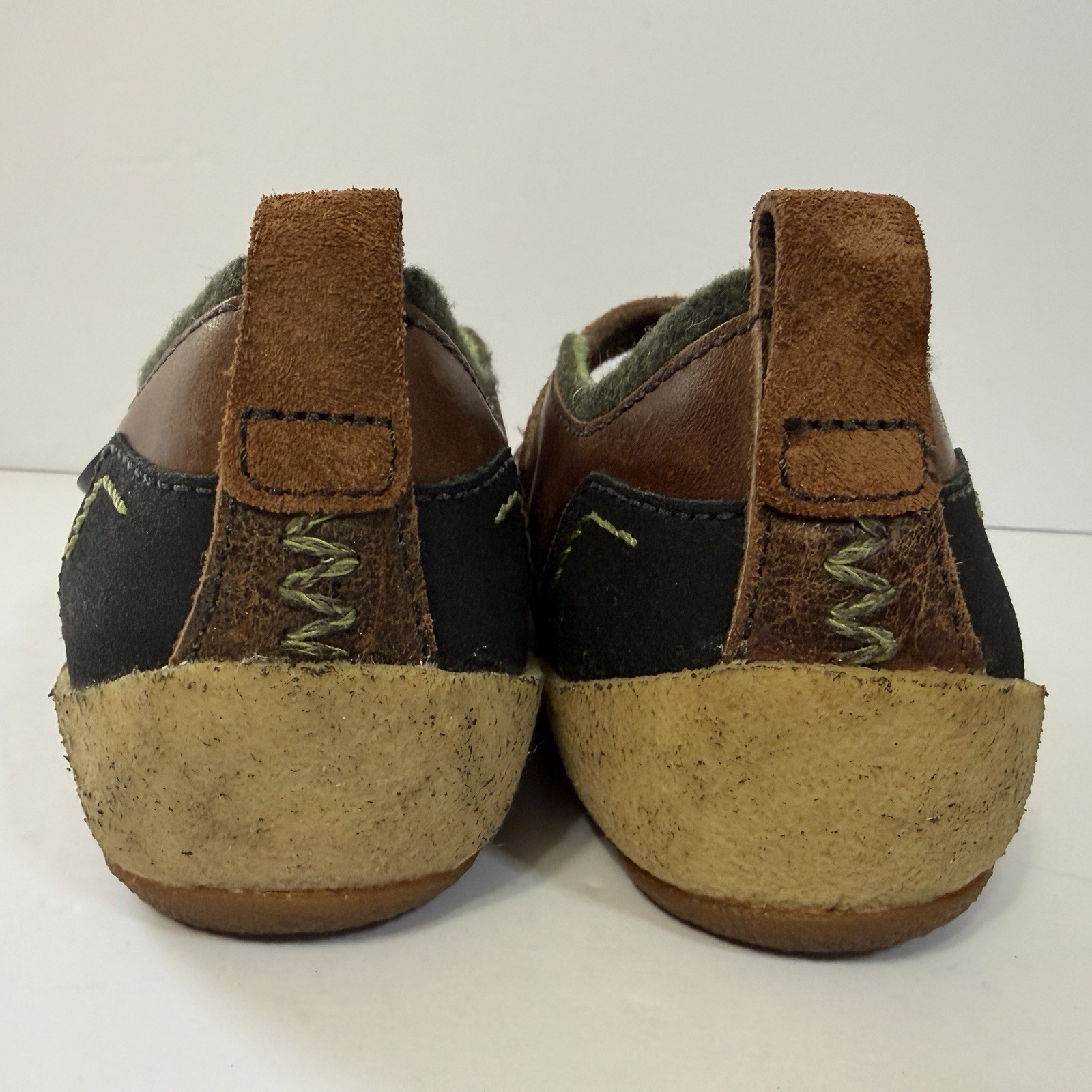 Merrell Womens Paris Saddle Mary Jane Brown Leather Crepe Sole Shoes Size 7