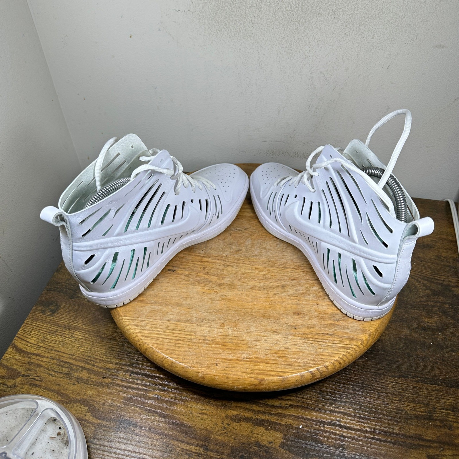 Nike Dunk Sky Hi Joli White Leather Hidden Wedge 644411-100 Womens 11