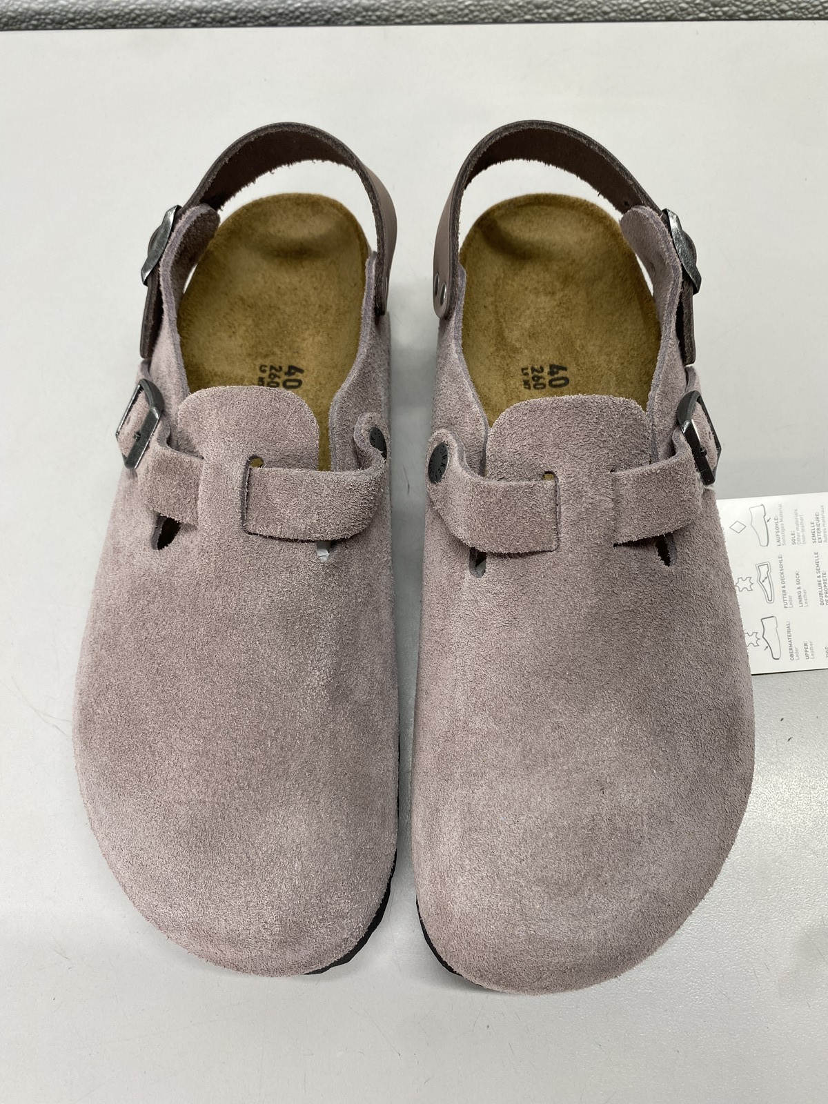 Birkenstock Unisex Tokio II Suede Leather Clogs Size L 9, M 7 Faded Purple