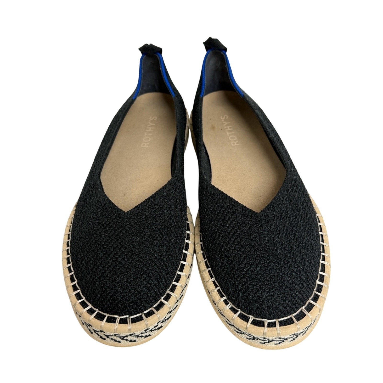 Rothy’s The Espadrille Black Knit Loafer Flat US 9