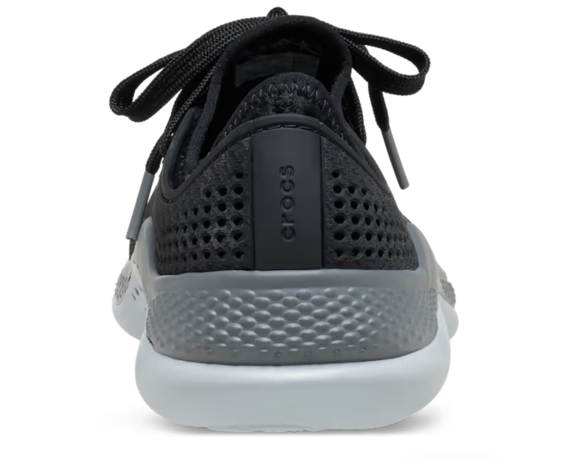 Crocs LiteRide Pacer Black Lace Up Shoes 206705 Women’s Size 6, New