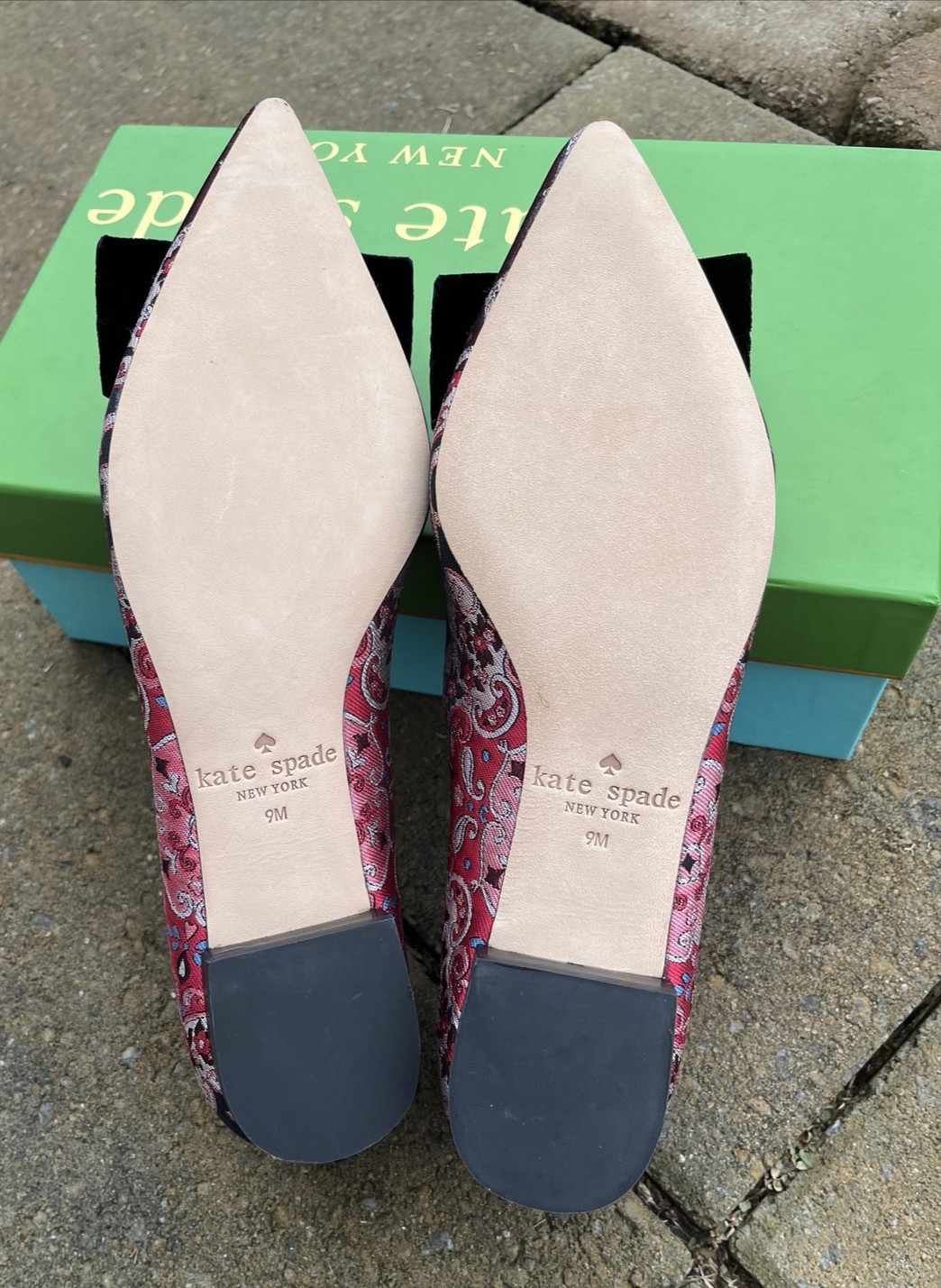 Kate Spade New York RUSSET MULTI Women’s Keana Flat Shoes, US 9M New W Box
