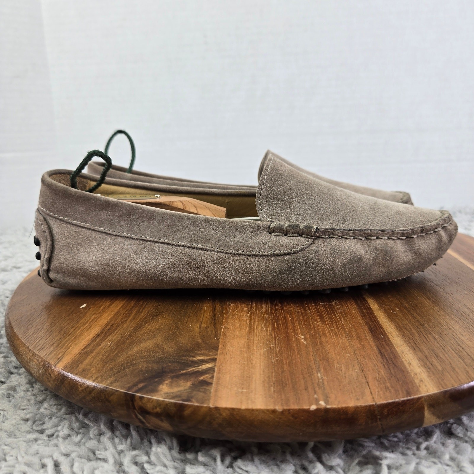 M. Gemi Womens 38 The Felize Gray Suede Slip On Casual Driving Moccasins Loafer