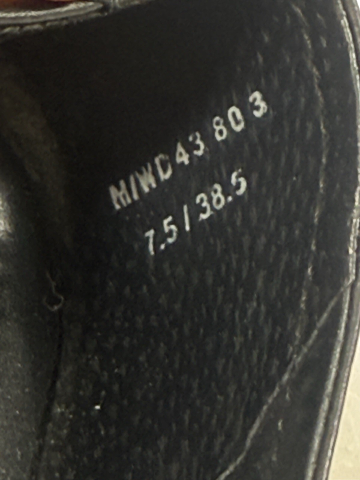 Born size 7.5 Black Leather ballet flats made in Mexico Artesian