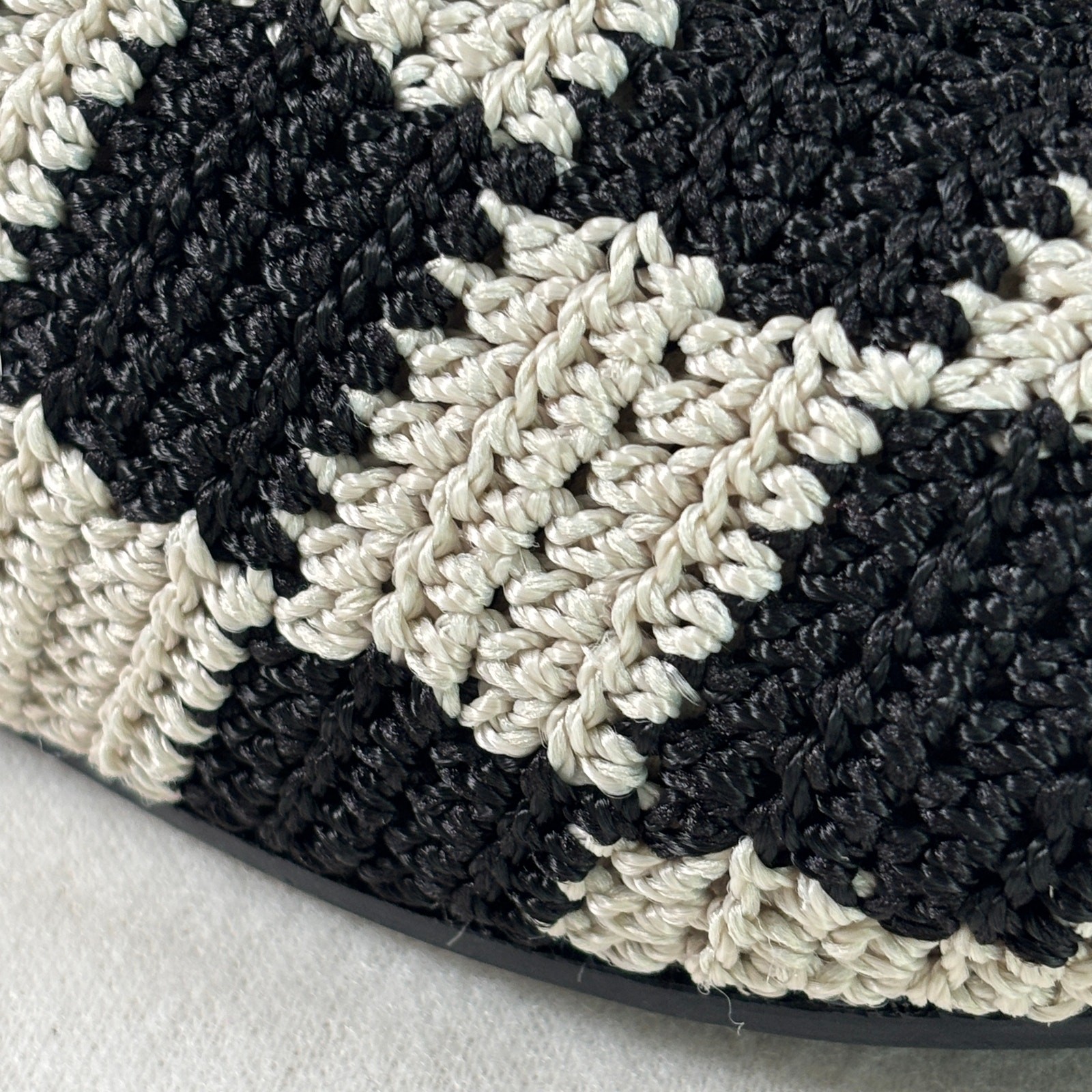 The Sak Black Check Bolinas Clog, Hand Crocheted Recycled Plastic Women’s 8