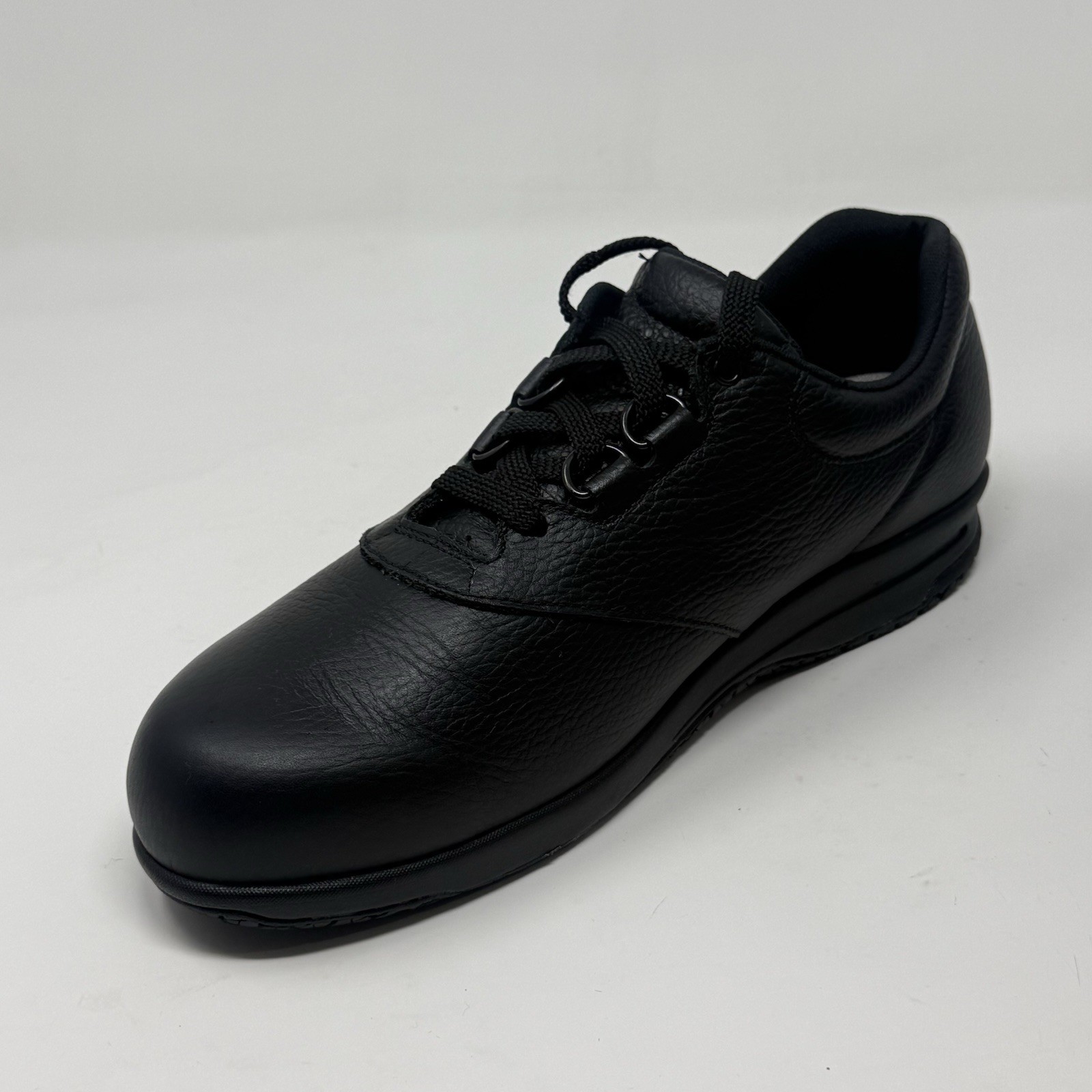 SAS Liberty Shoes Womens 9.5 M Black Leather Slip Resistant Comfort Work Sneaker