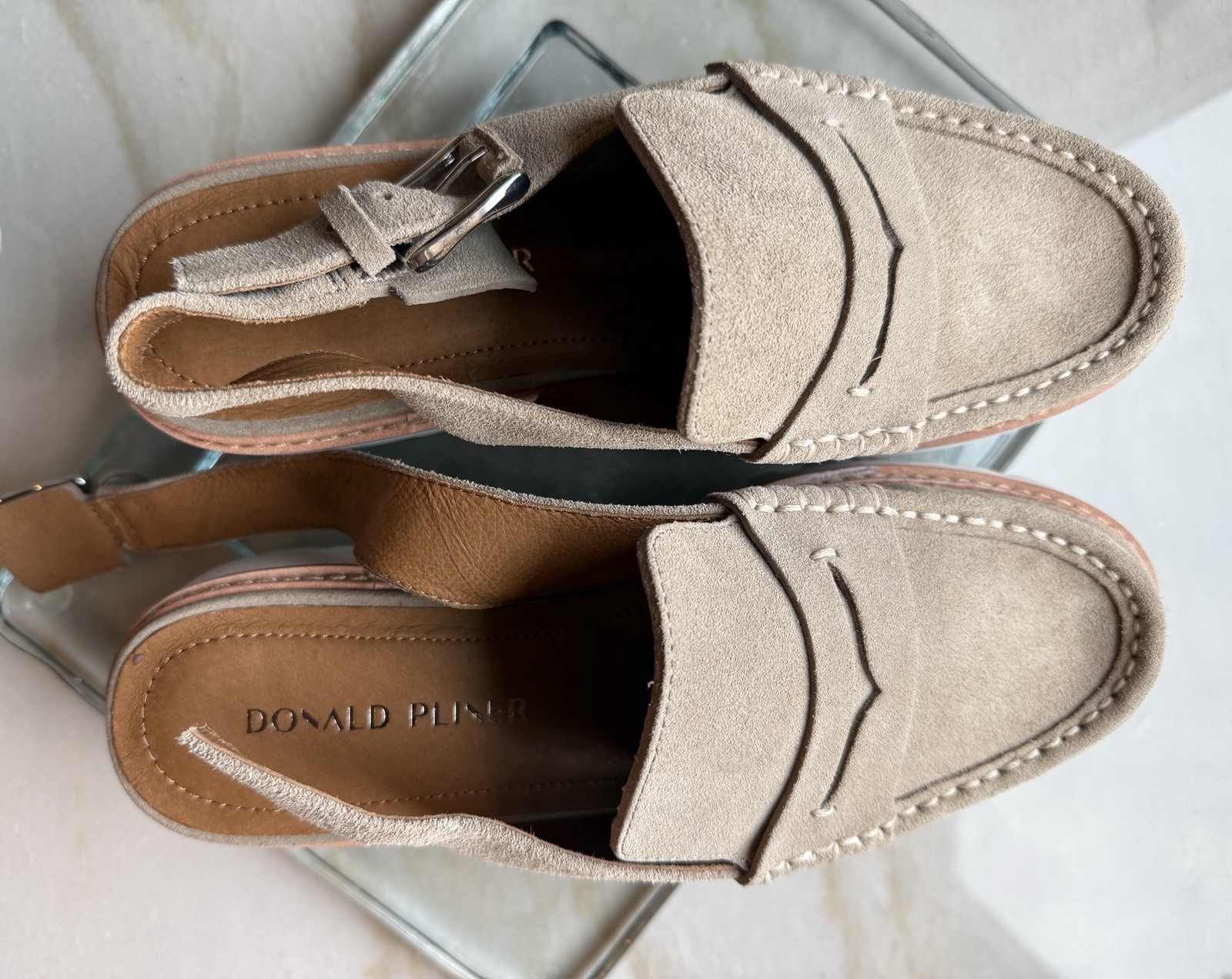 Donald Pliner Women’s Suede Loafers-Sling back-Brand New-size 7.5-no tags or box