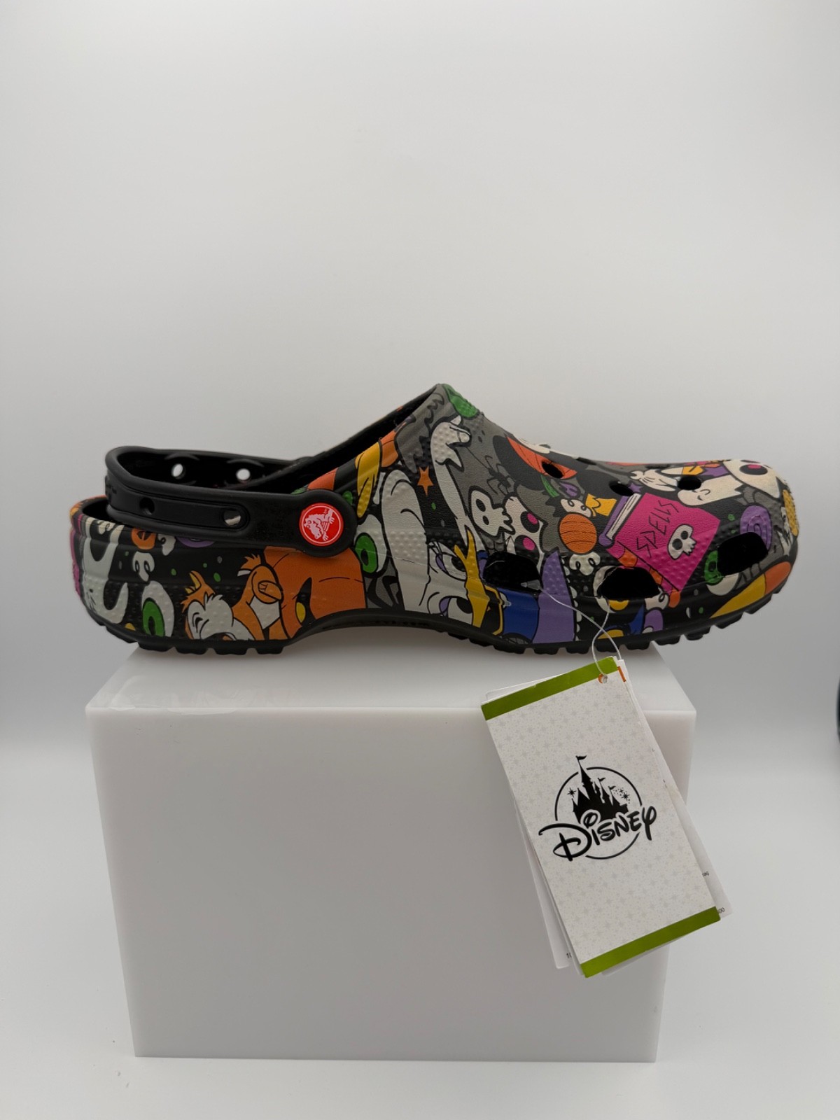 Crocs Disney Park Halloween Treat Icon Mickey Pumpkin Clogs Shoes Size 11 NEW