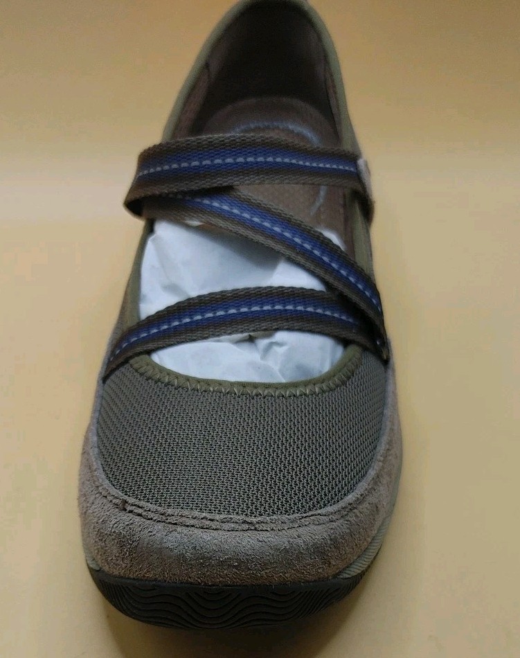 Dansko Brown Cloth/Suede Criss Cross Mary Jane Casual Shoe Size EU 39/US 8-8.5