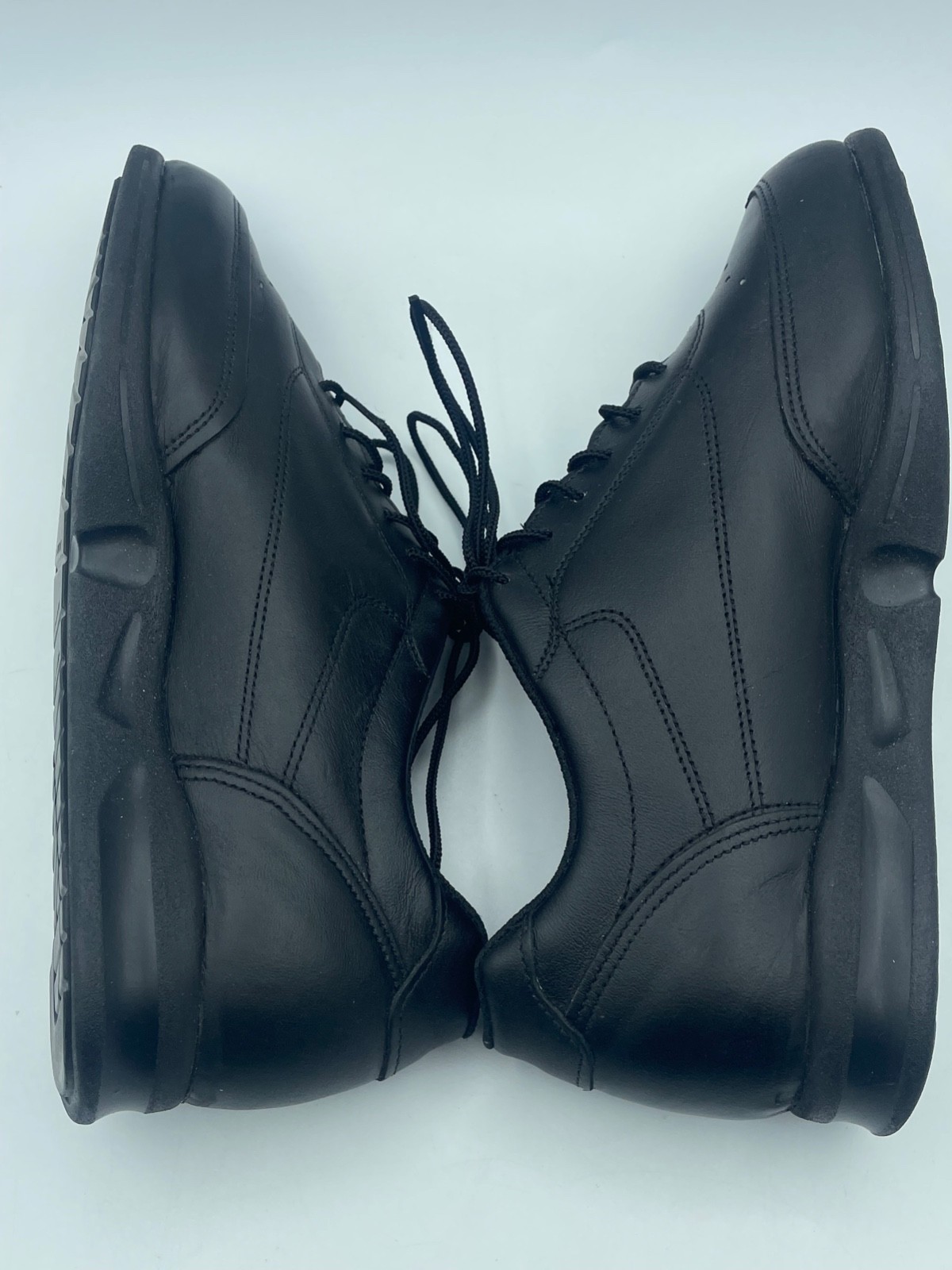 Lady Thorogood Shoes Black leather Sz 10 M lace up comfort work oxford 534-6501