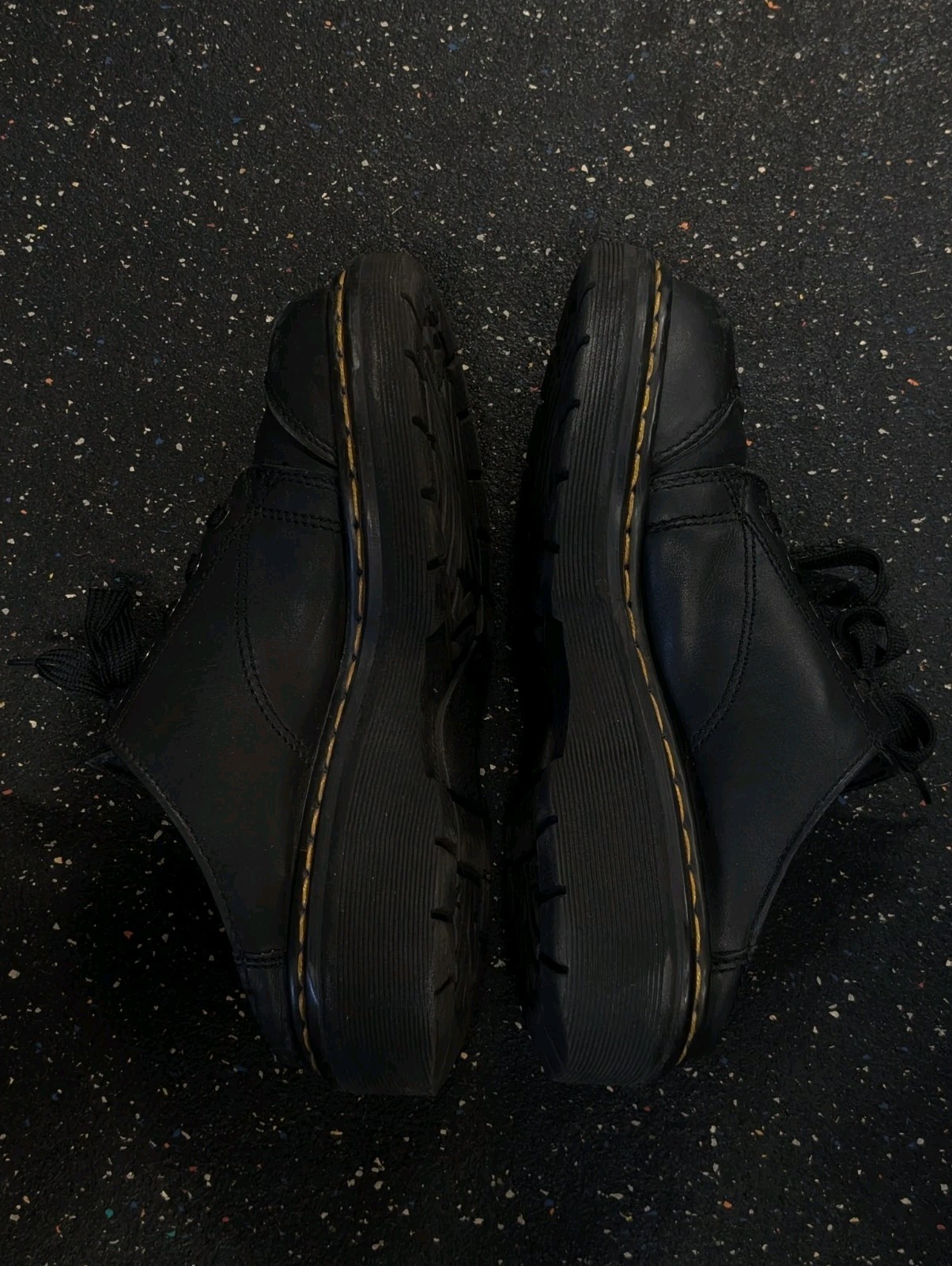 Black Dr Martens 9936 chunky oxford mules shoes england UK 6 US Womens 8