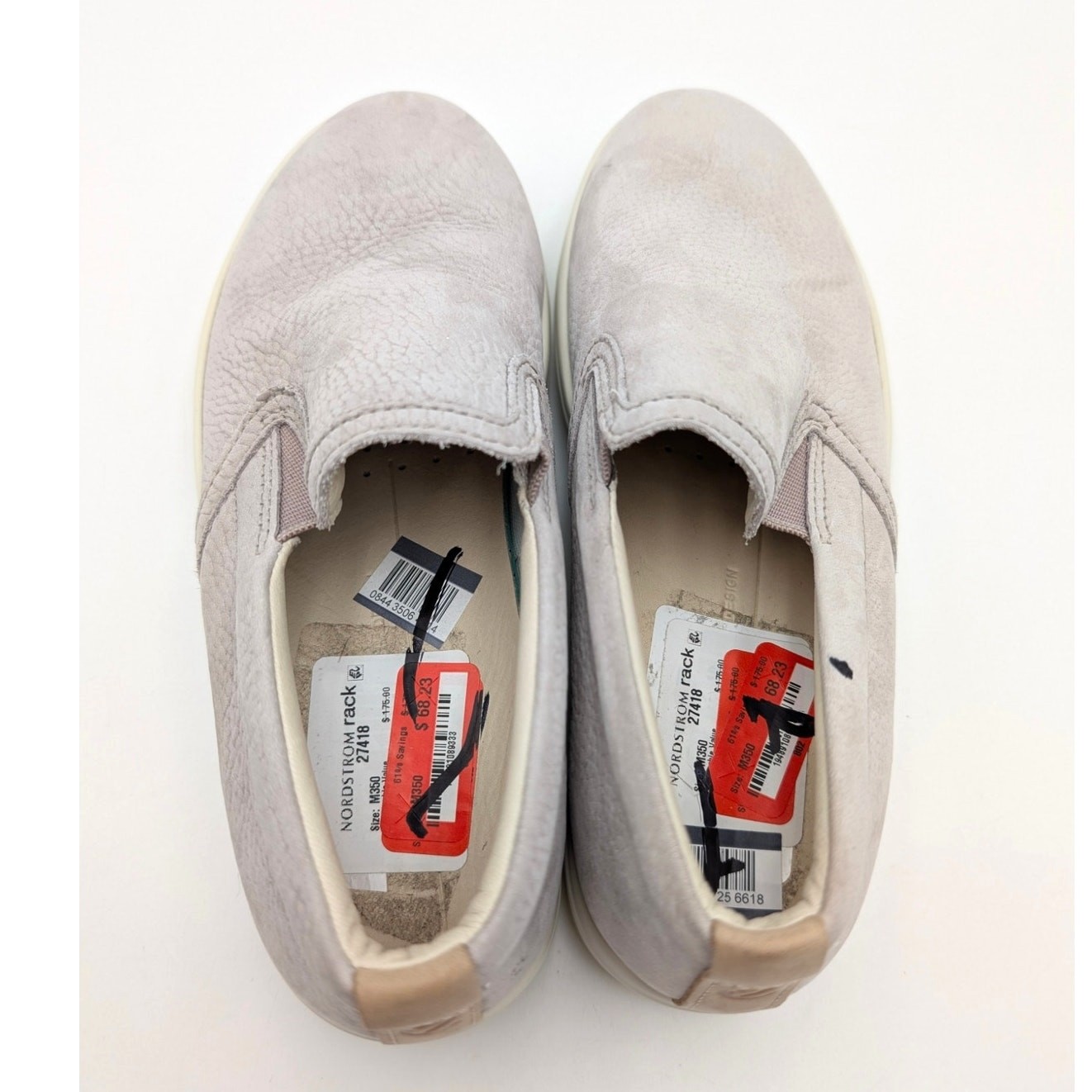 Ecco Soft 7 Classic Slip-On Sneaker Shoes Women’s Gray Size US4-4.5 EU35