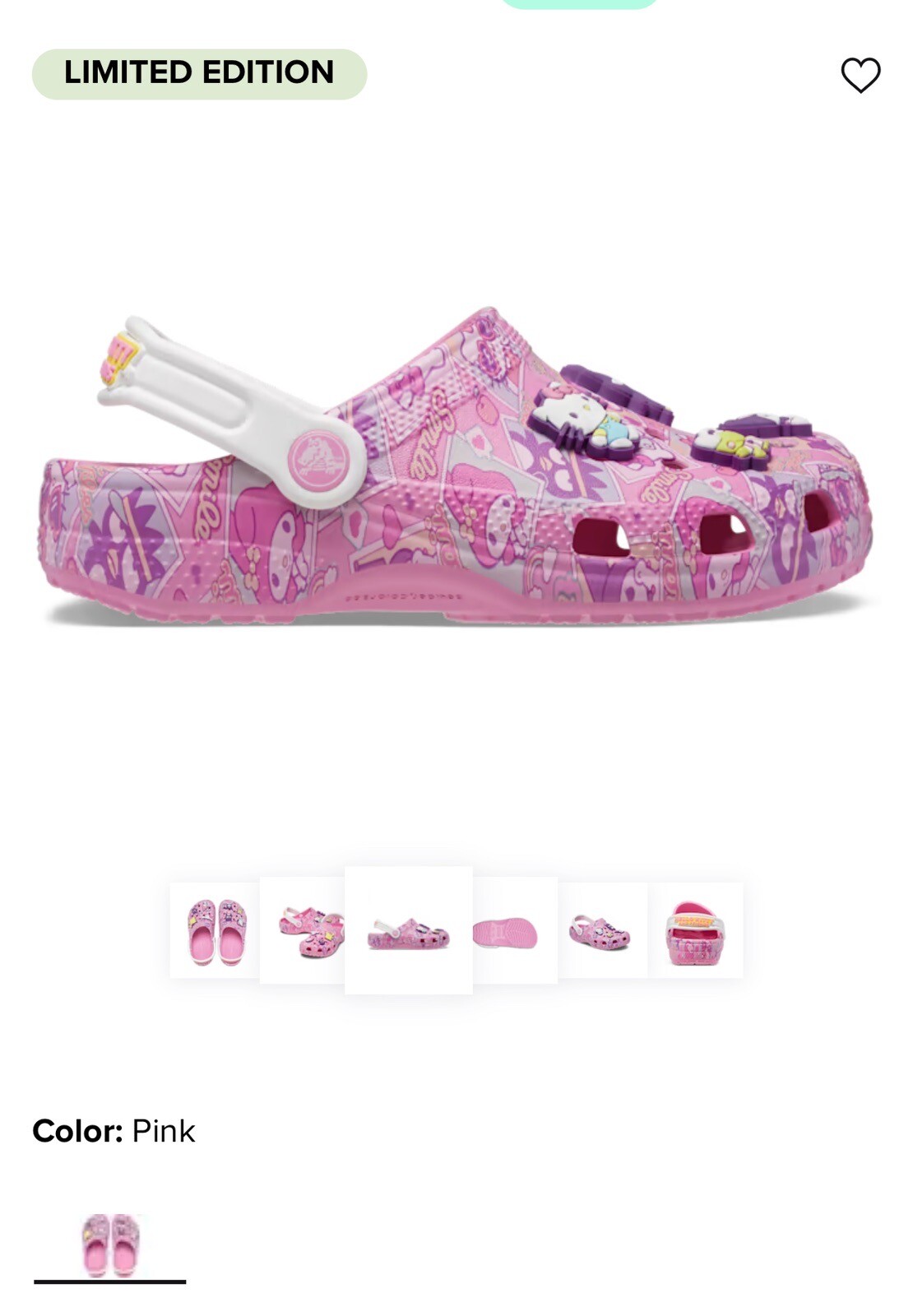 NWB HELLO KITTY AND FRIENDS CLASSIC CLOG, Size M4/W6