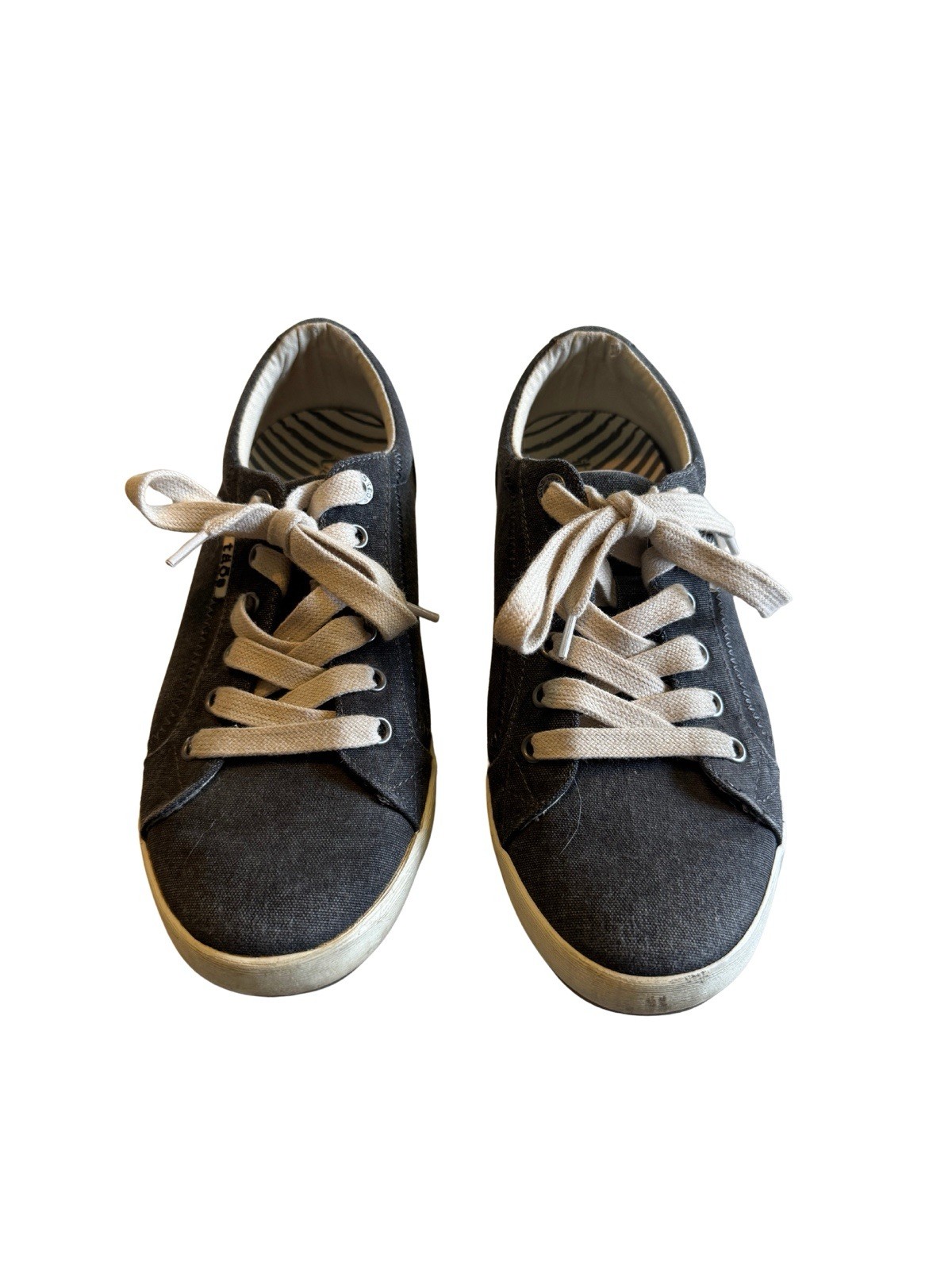 Taos Star Canvas Sneakers Shoes Grey Washed Denim Women’s Size 9 EU 40 Comfort