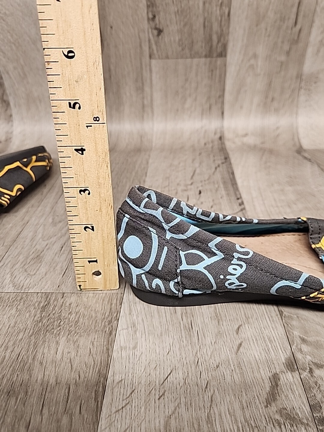 Joy & Mario Canvas Espadrille Slip-On Flats Shoes Women’s Size 8W Yellow Blue