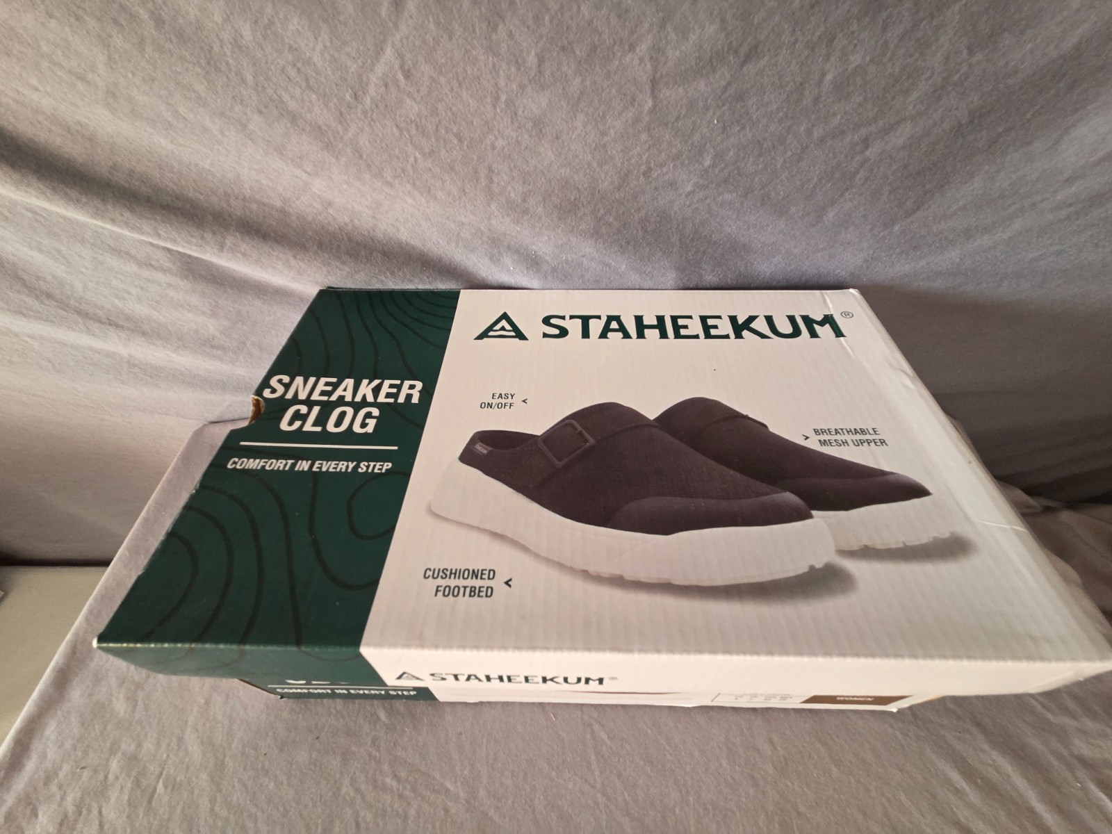 STAHEEKUM Women’s Comfort Sneaker Clog Sie 9 Black with box Slip On Cushioned