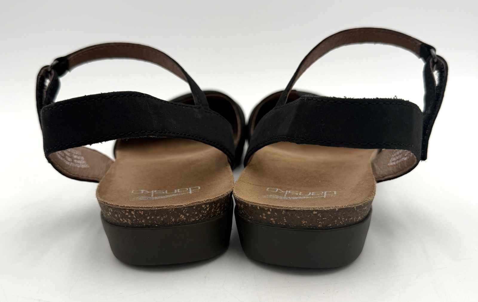 Dansko Rowan US 9 EU 40 Black Nubuk Leather NEW