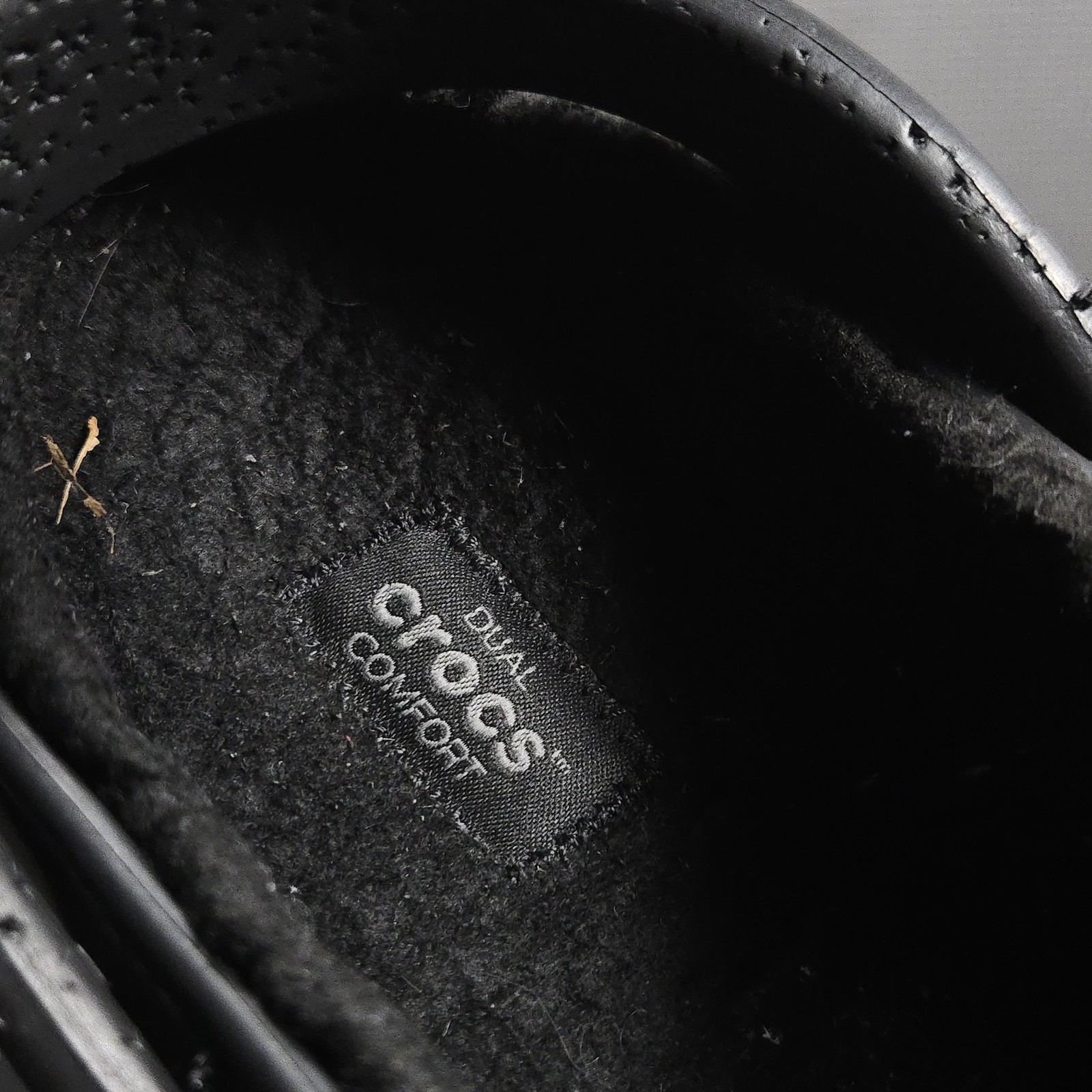 Crocs Clog Shoes Womens Size 10 Black Faux Fur Lined Slip On Comfort Casual