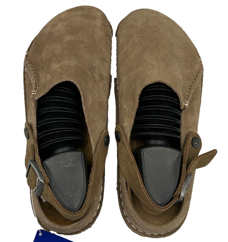 Birkenstock Women’s Lutry Premium Slip On Walking Clogs Taupe Narrow Size:7 77X