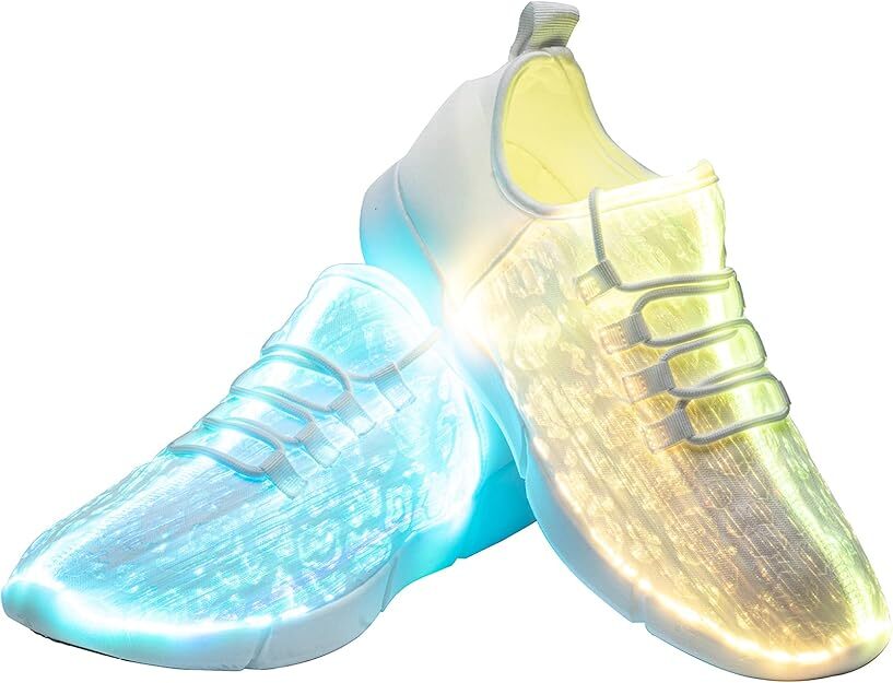 LED Fiber Optic Shoes Sneakers Women Men Festivals Christmas,Halloween,New Year